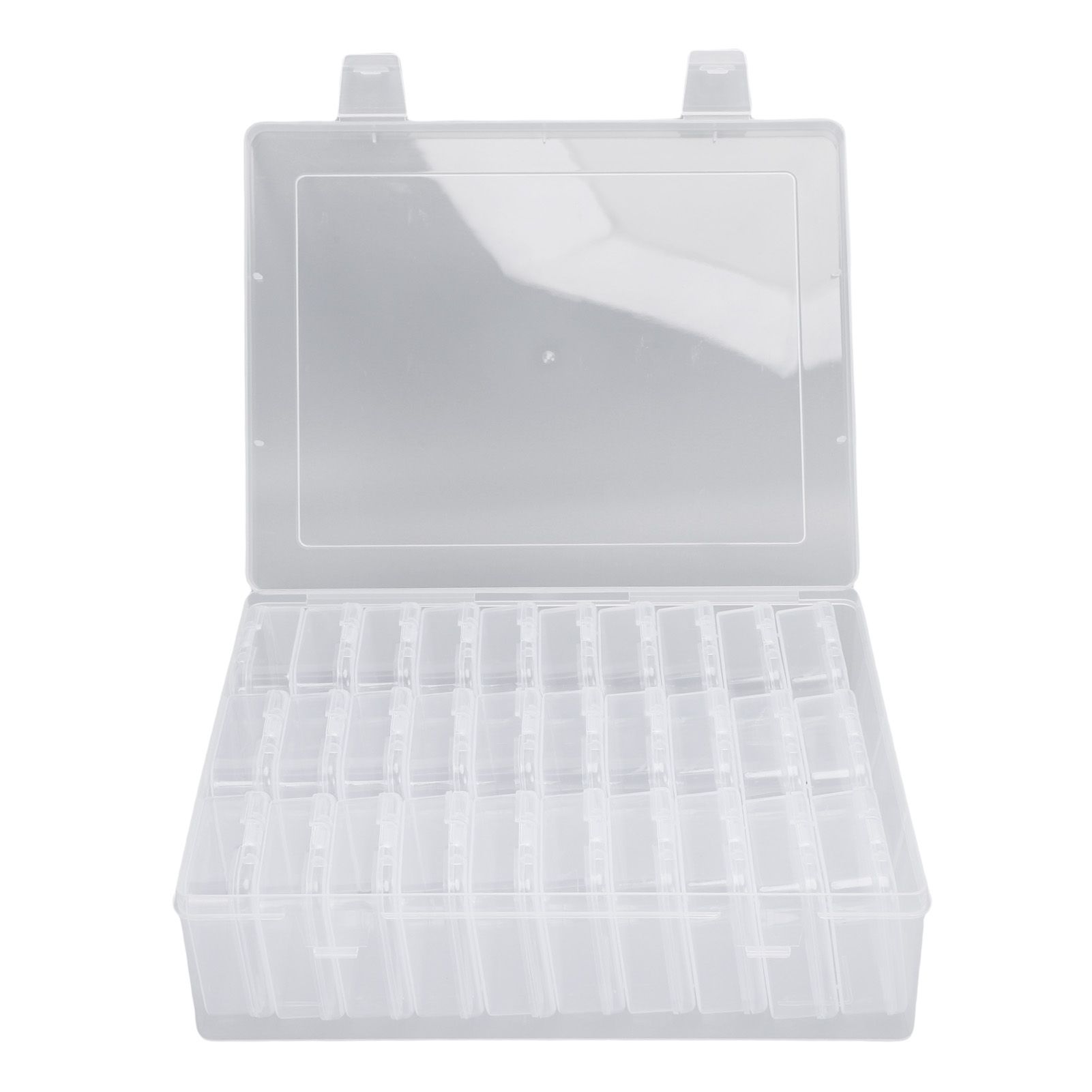 Small Bead Organizers Plastic Mini Clear Bead Storage Containers Transparent view 9