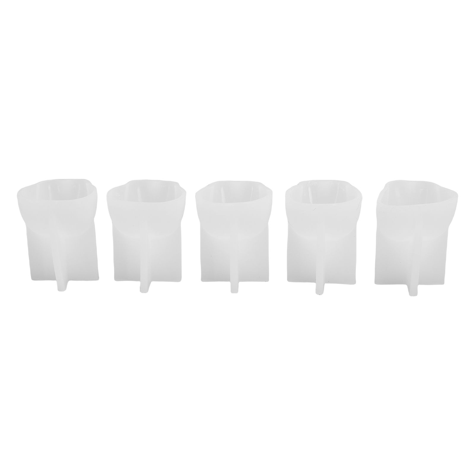 5pcs Cat Mold Microwave Freezer Safe Silicone 3D Cat Shaped Mold for Pudding
