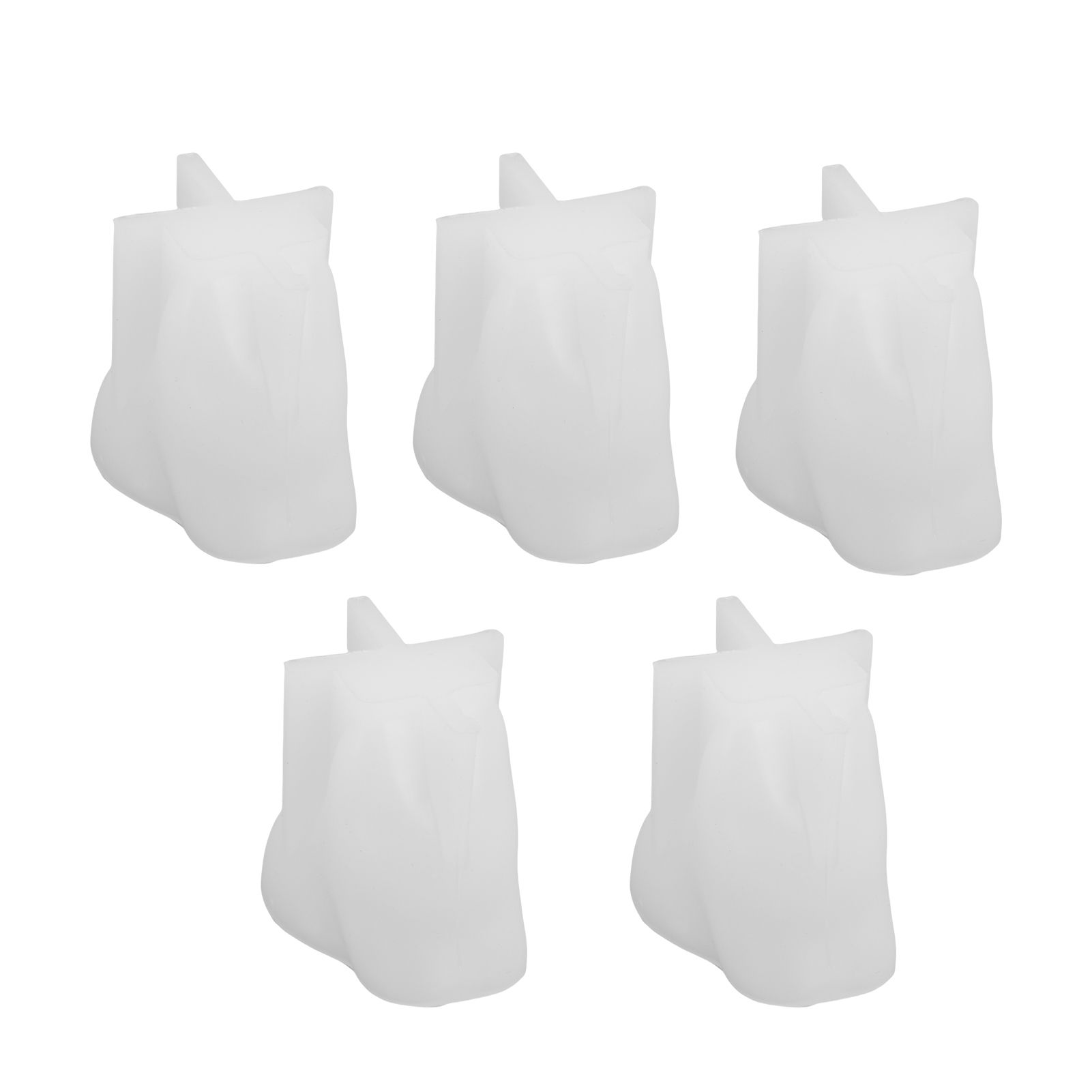 5pcs Cat Mold Microwave Freezer Safe Silicone 3D Cat Shaped Mold for Pudding view 3