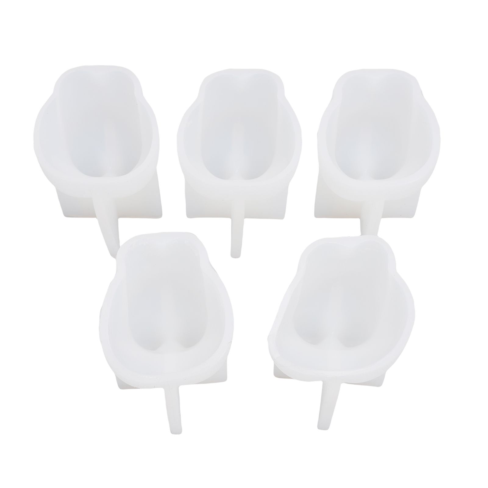 5pcs Cat Mold Microwave Freezer Safe Silicone 3D Cat Shaped Mold for Pudding view 4