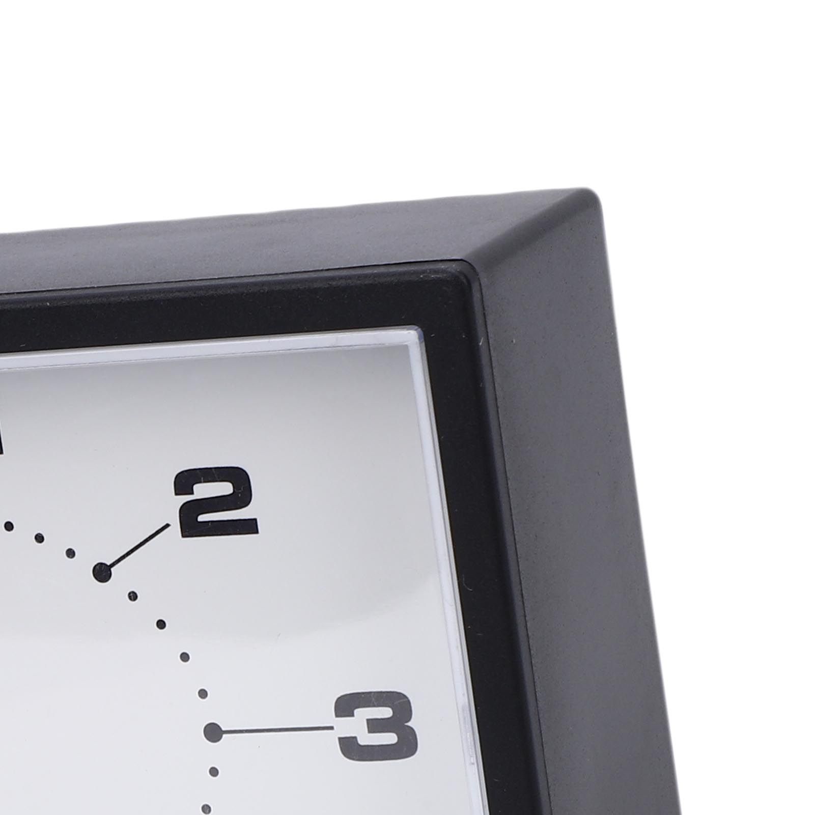 Analog Alarm Clock Quiet Battery Operated Plastic Minimalist Desk Analog Clock view 5