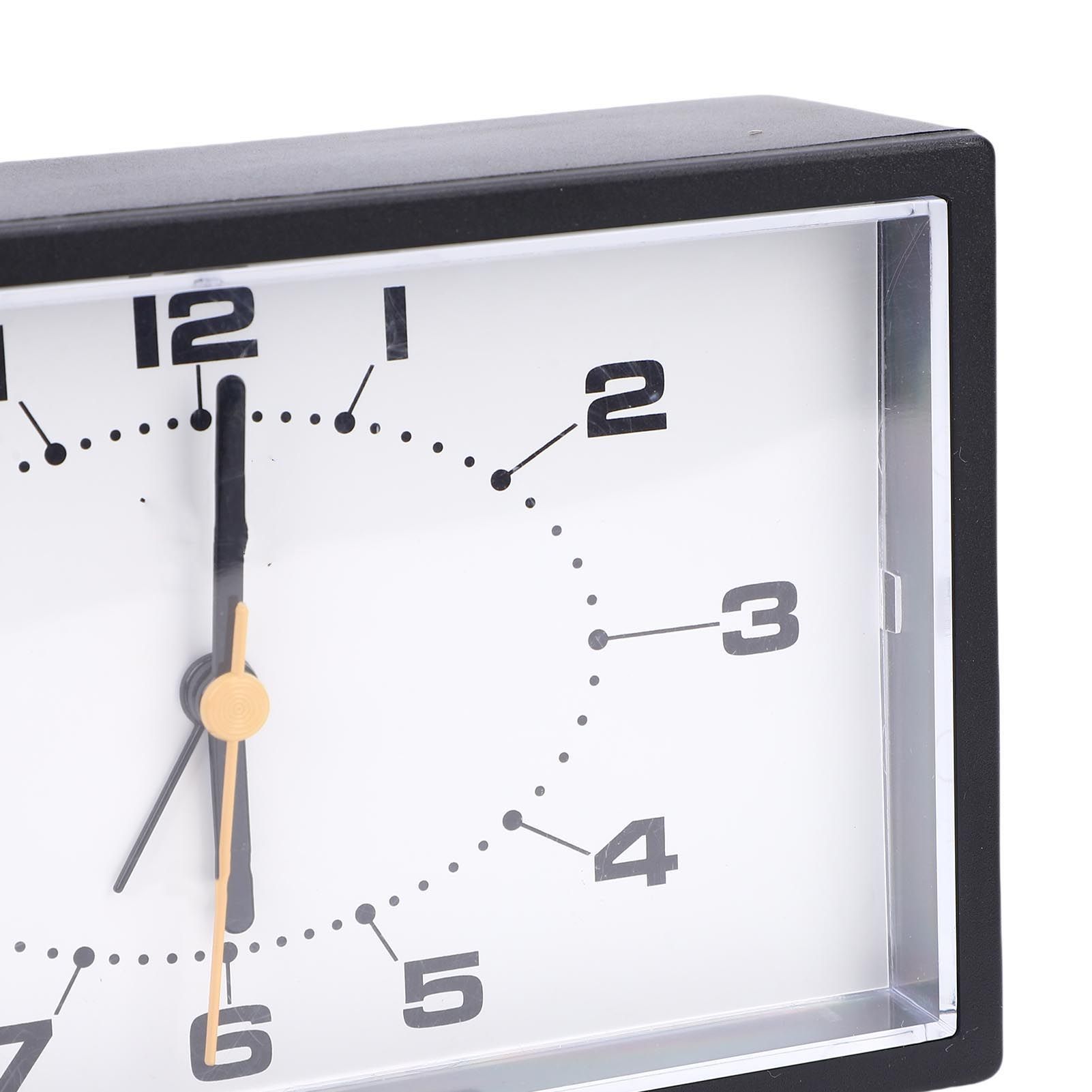 Analog Alarm Clock Quiet Battery Operated Plastic Minimalist Desk Analog Clock view 7
