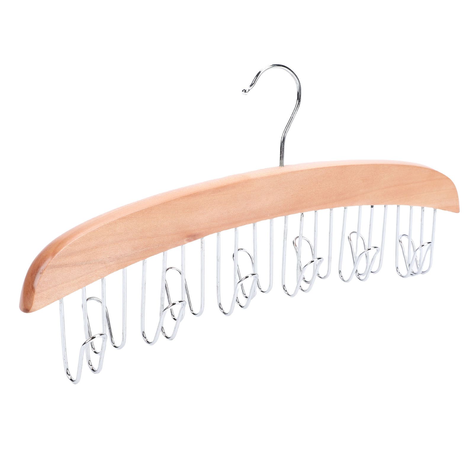 Belt Hanger Large Capacity Space Saving Multifunctional Wood Belt Organizer — image 1