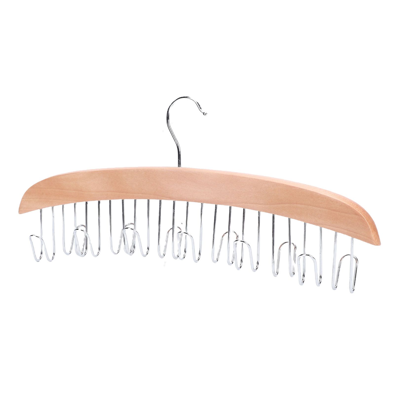 Belt Hanger Large Capacity Space Saving Multifunctional Wood Belt Organizer view 4