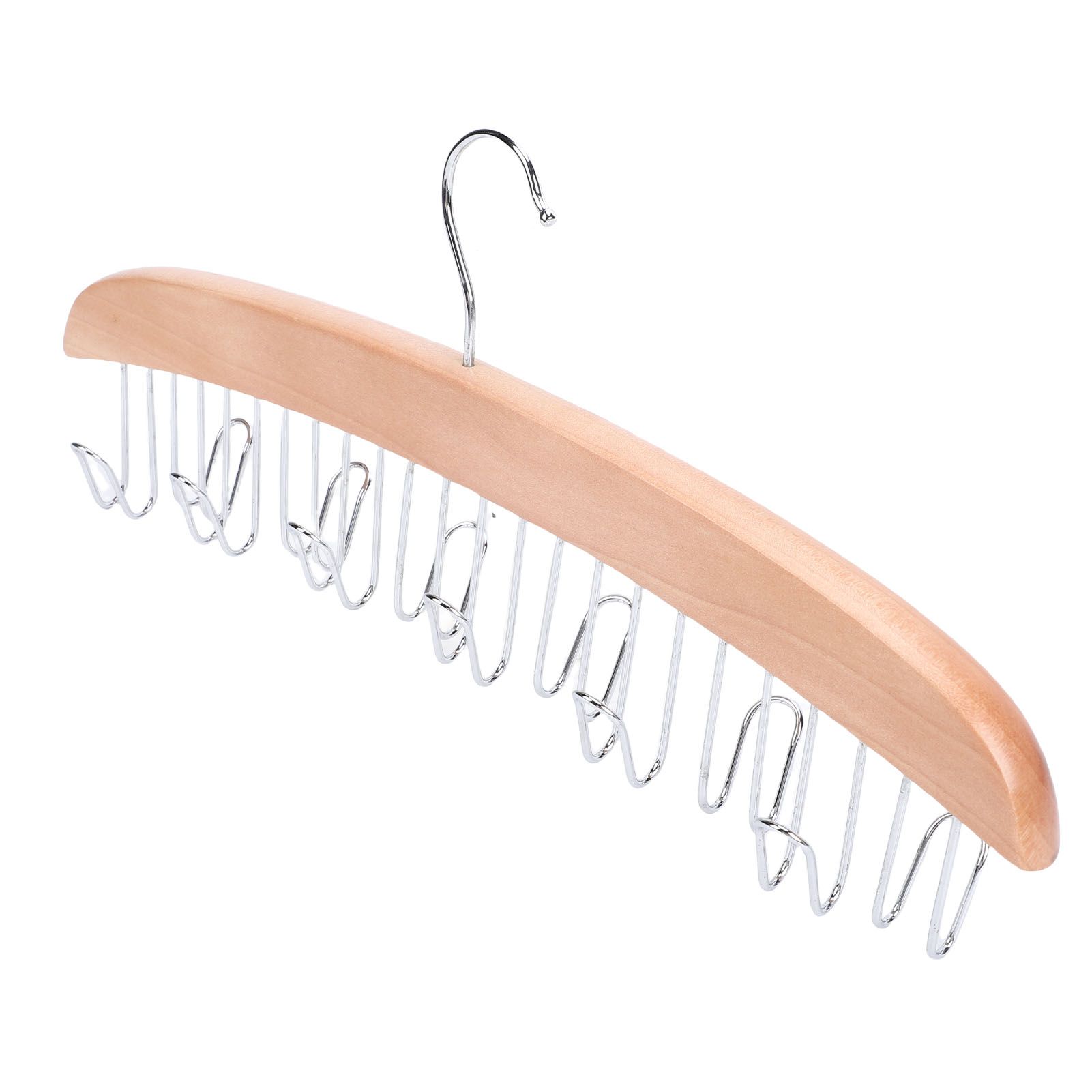 Belt Hanger Large Capacity Space Saving Multifunctional Wood Belt Organizer view 6