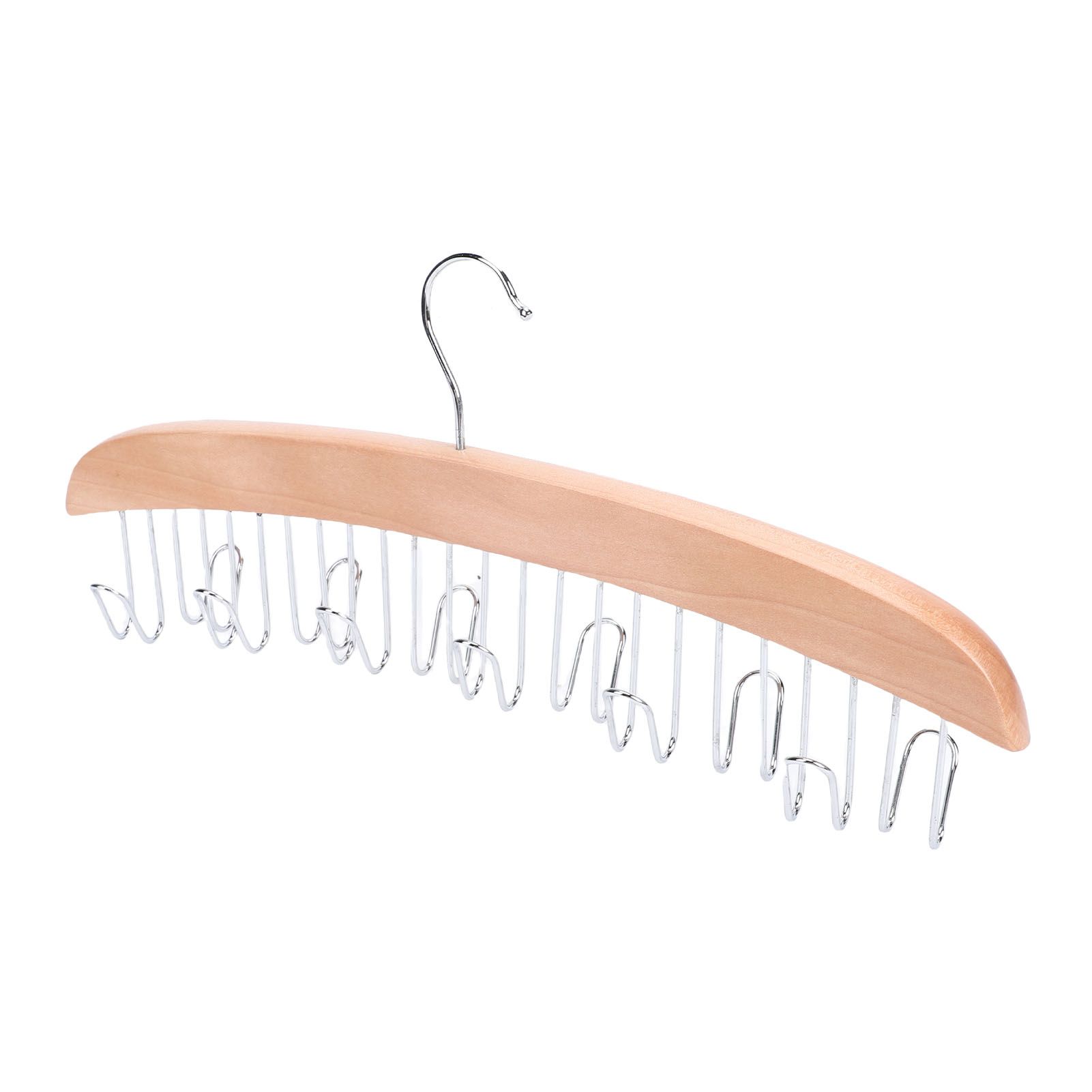 Belt Hanger Large Capacity Space Saving Multifunctional Wood Belt Organizer view 8