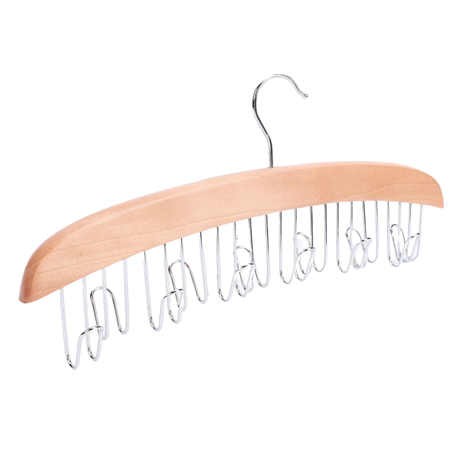 Belt Hanger Large Capacity Space Saving Multifunctional Wood Belt Organizer view 10