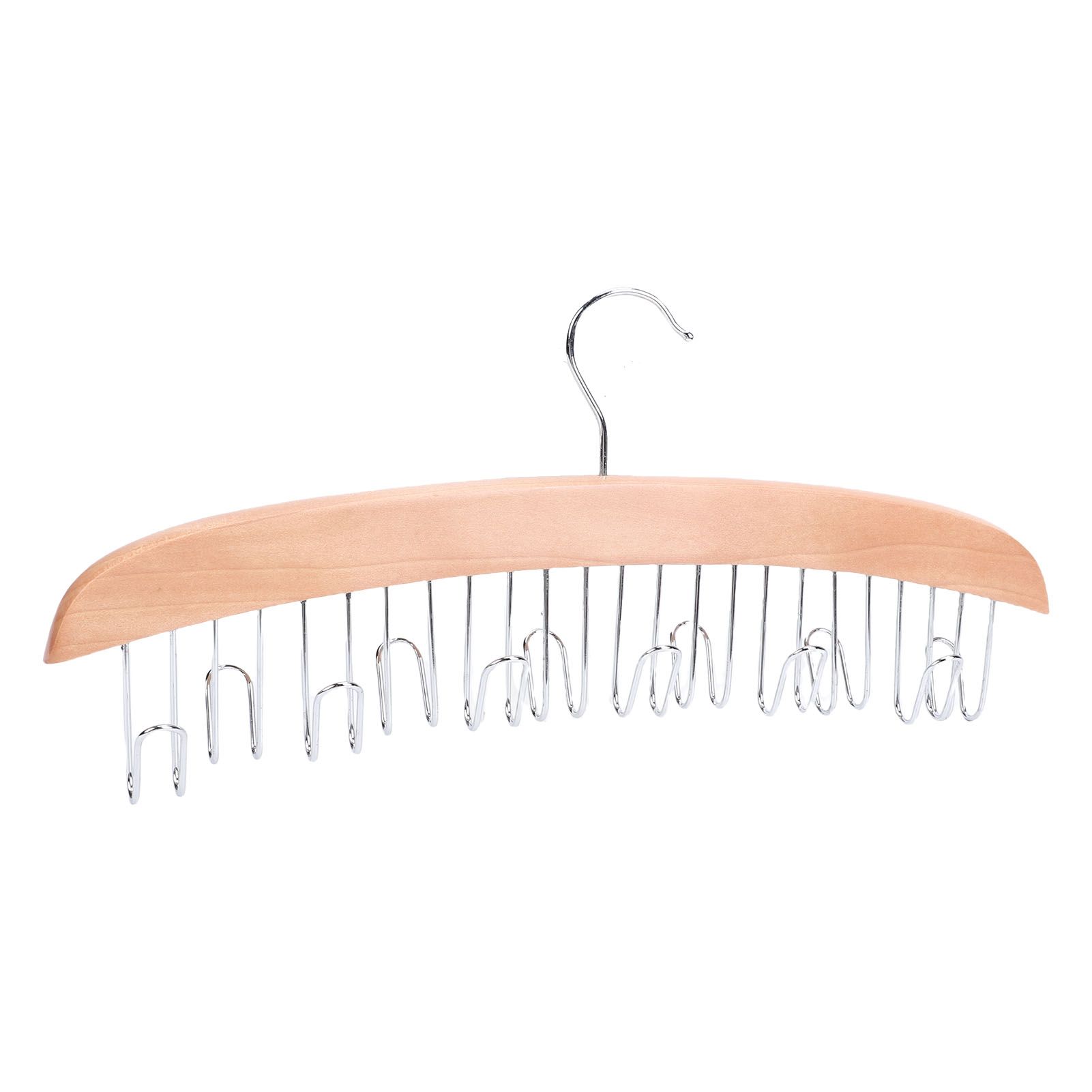 Belt Hanger Large Capacity Space Saving Multifunctional Wood Belt Organizer view 11
