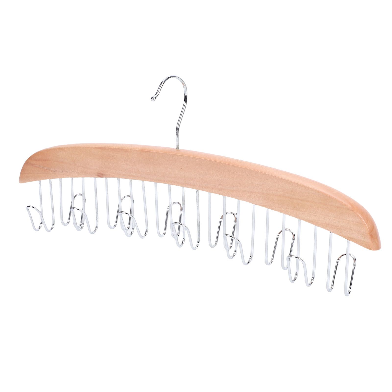Belt Hanger Large Capacity Space Saving Multifunctional Wood Belt Organizer view 12