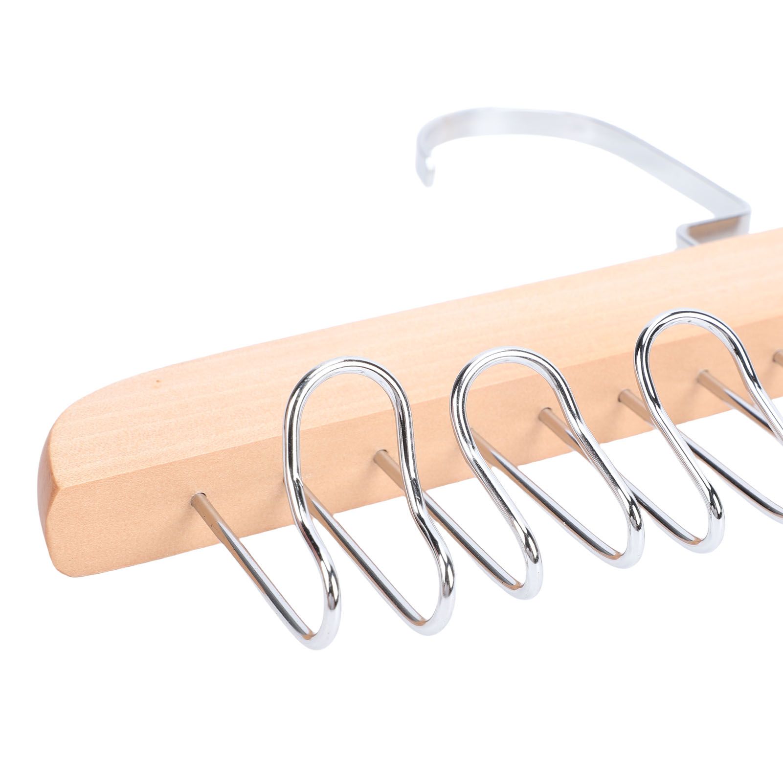 Belt Hanger Large Capacity Space Saving Multifunctional Wood Belt Organizer view 2