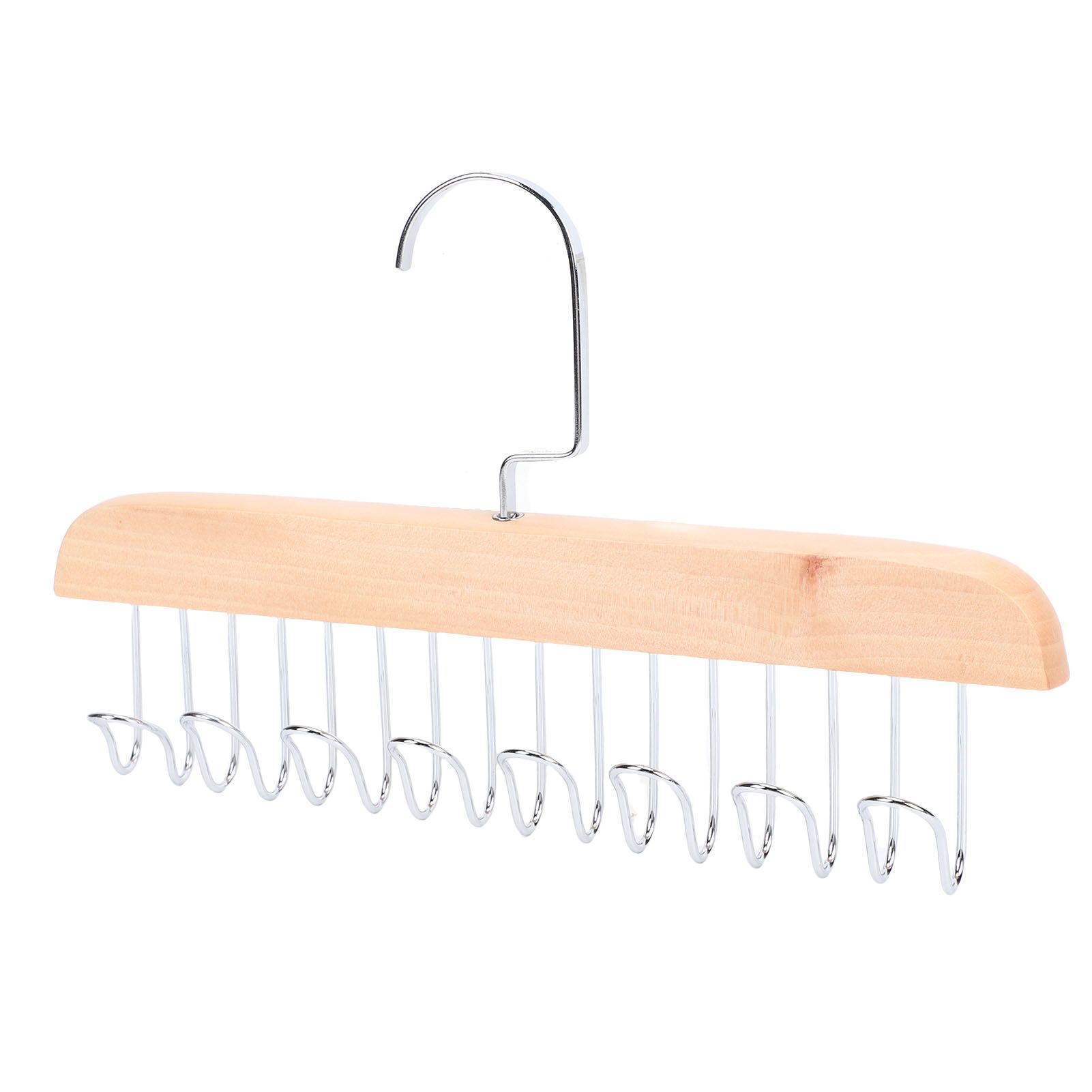 Belt Hanger Large Capacity Space Saving Multifunctional Wood Belt Organizer view 4