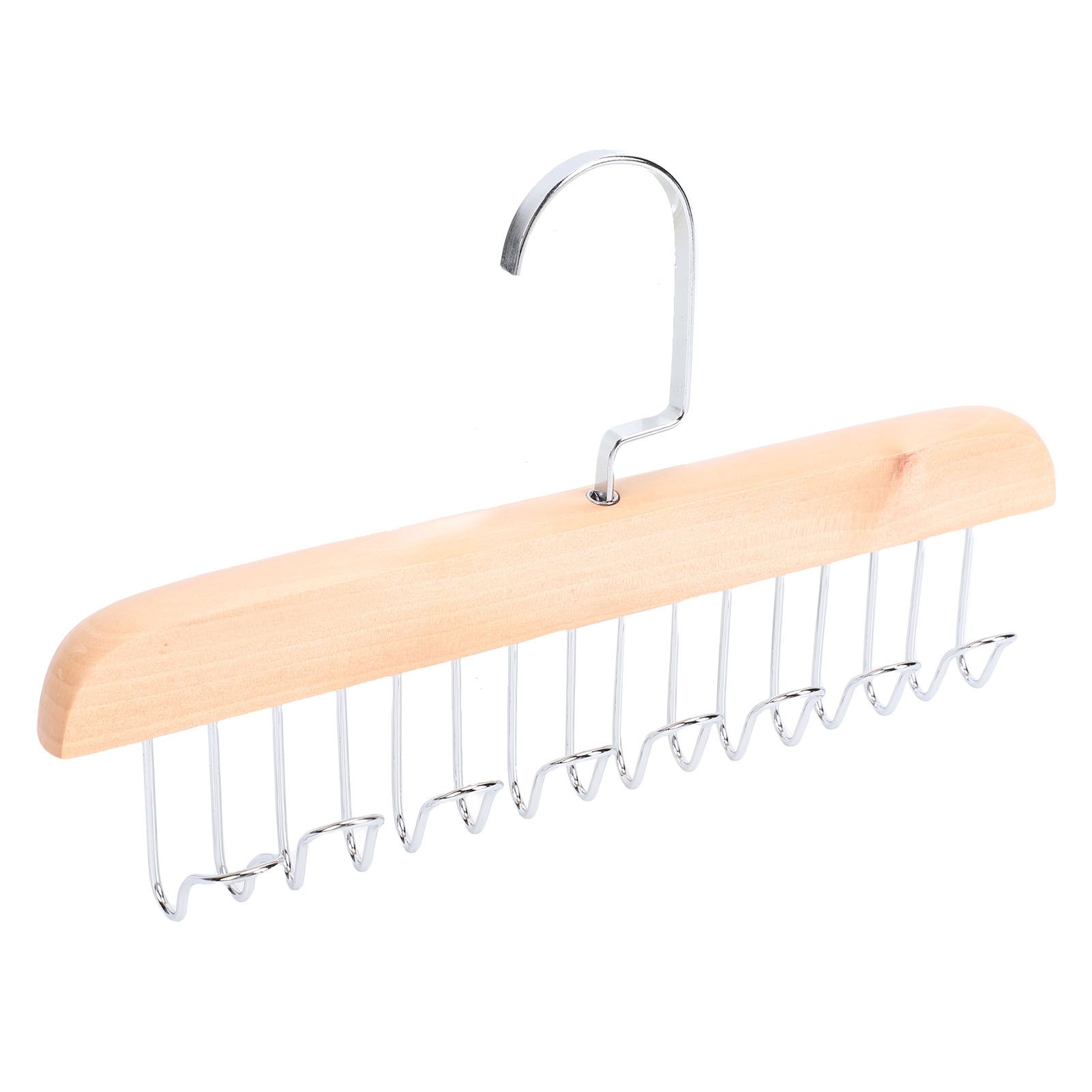 Belt Hanger Large Capacity Space Saving Multifunctional Wood Belt Organizer view 6