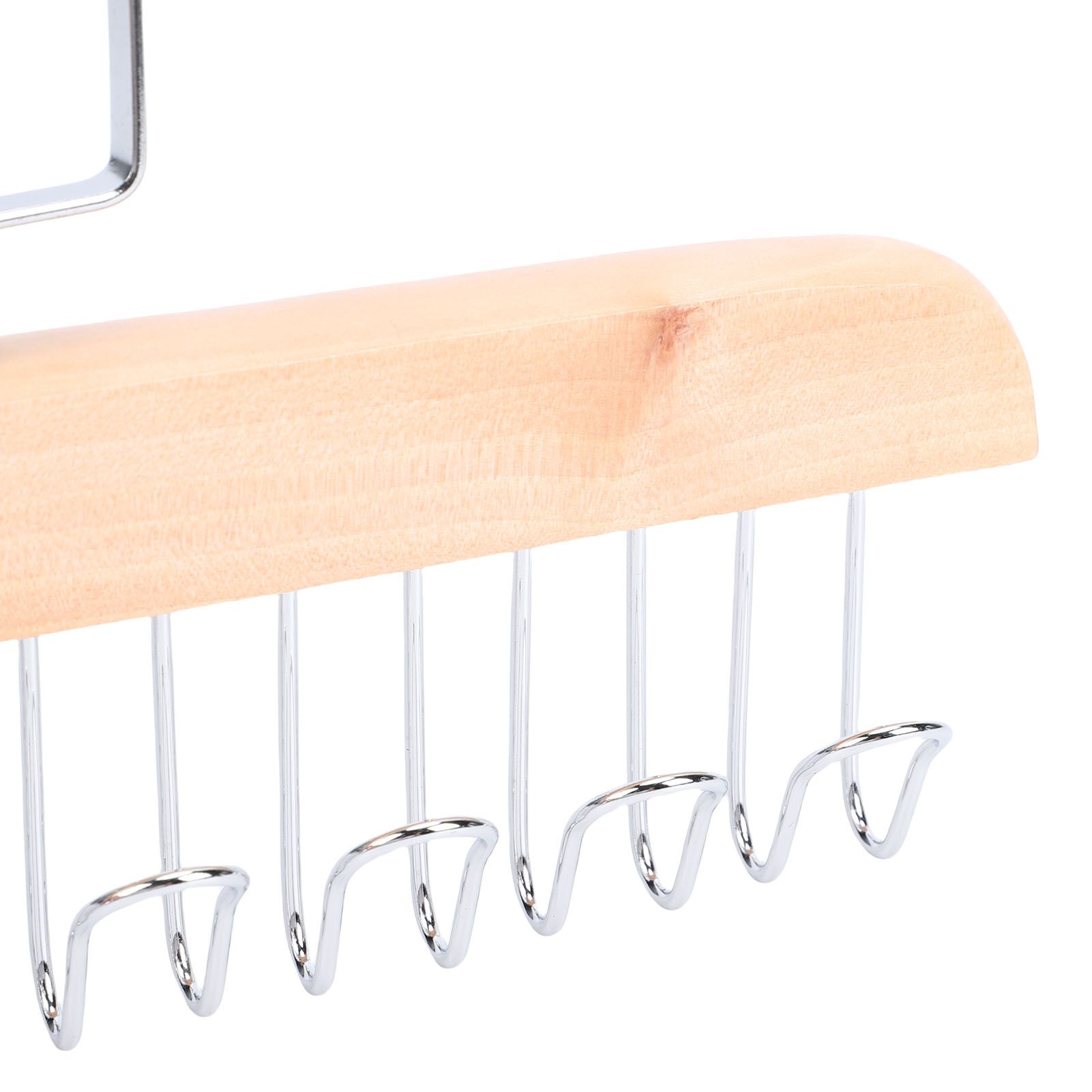 Belt Hanger Large Capacity Space Saving Multifunctional Wood Belt Organizer view 7