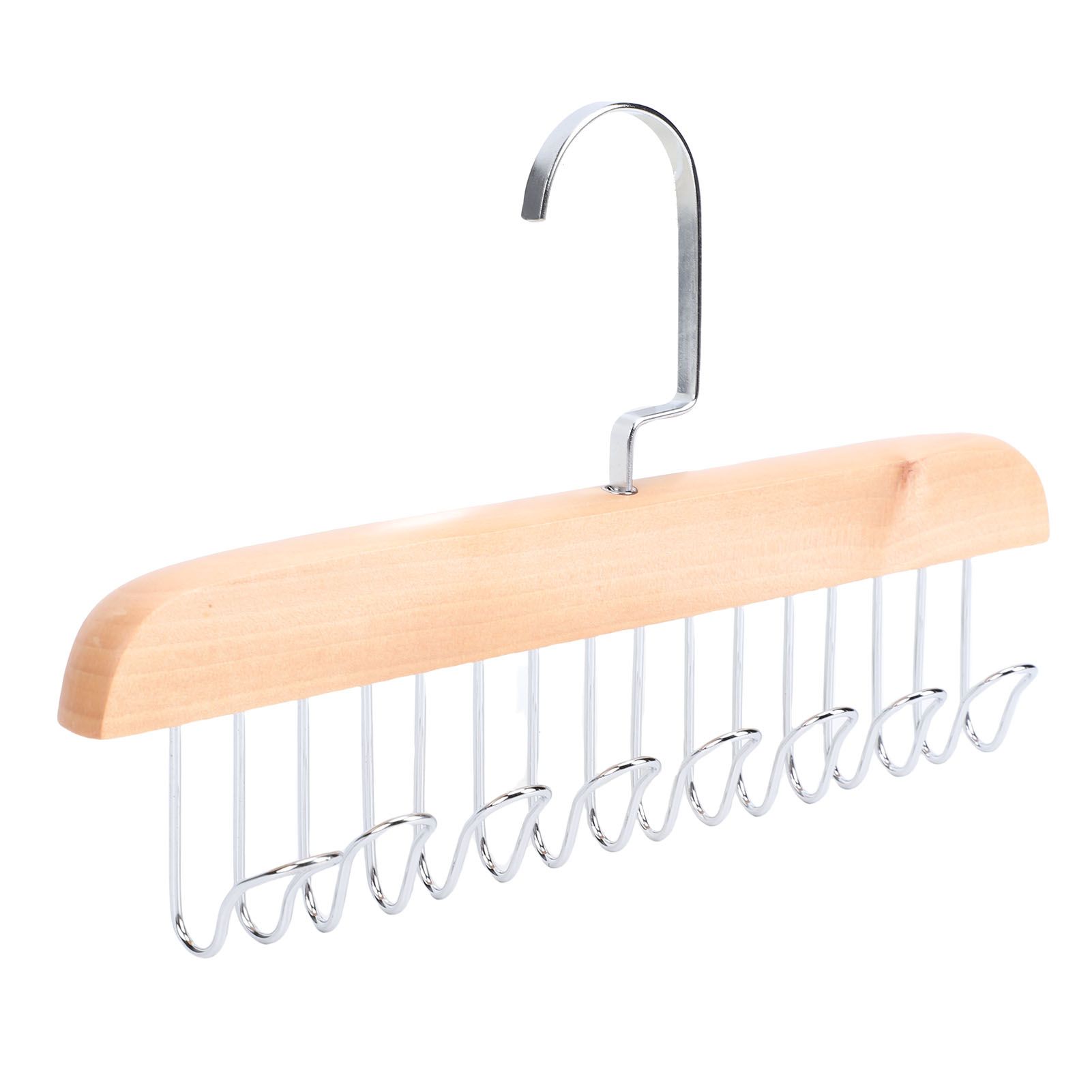 Belt Hanger Large Capacity Space Saving Multifunctional Wood Belt Organizer view 8