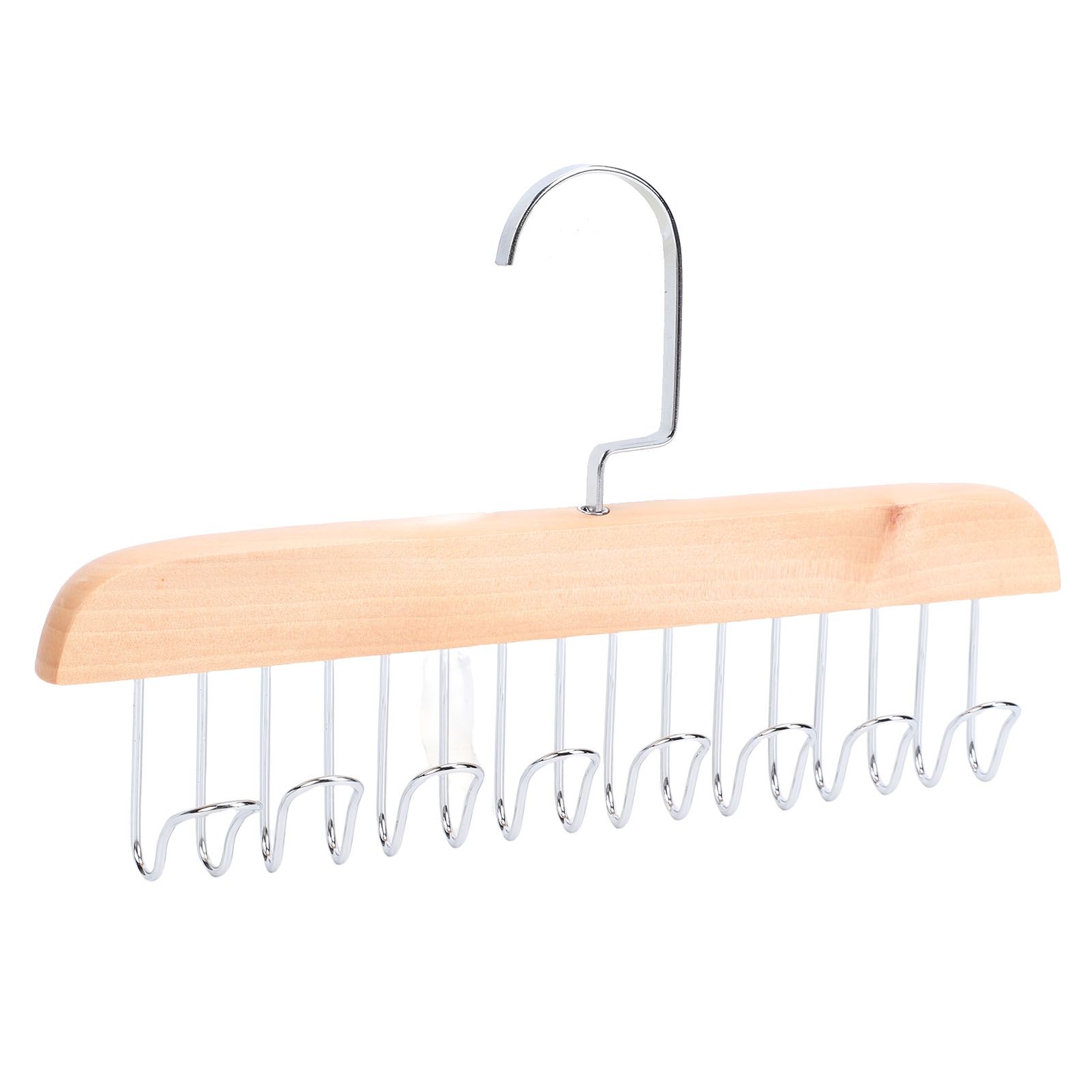 Belt Hanger Large Capacity Space Saving Multifunctional Wood Belt Organizer view 9