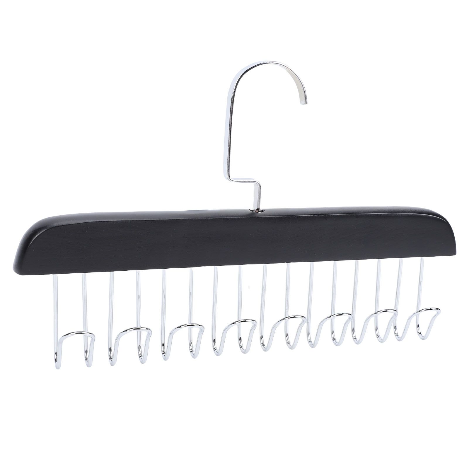 Belt Hanger Large Capacity Space Saving Multifunctional Wood Belt Organizer view 8