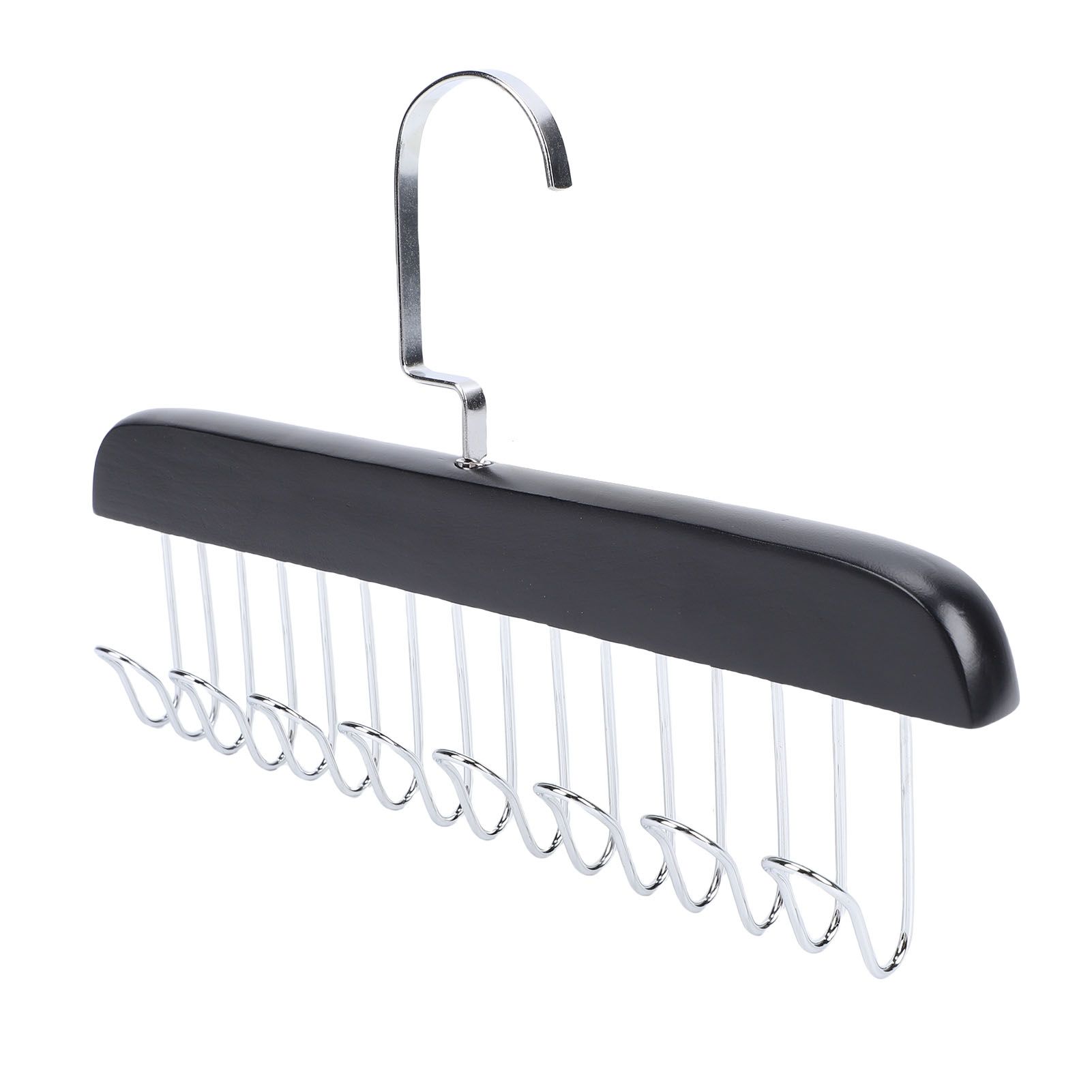Belt Hanger Large Capacity Space Saving Multifunctional Wood Belt Organizer view 10