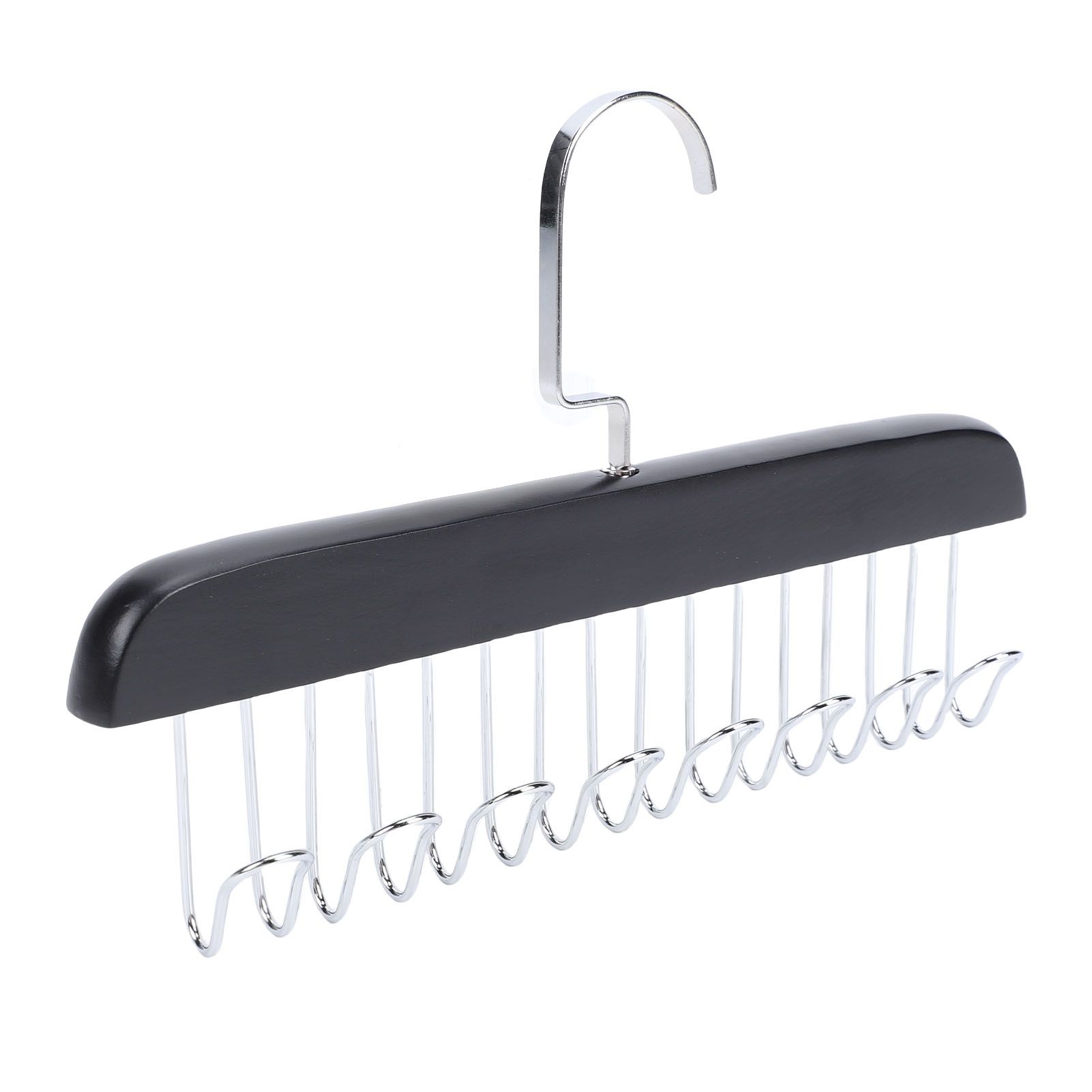 Belt Hanger Large Capacity Space Saving Multifunctional Wood Belt Organizer view 11