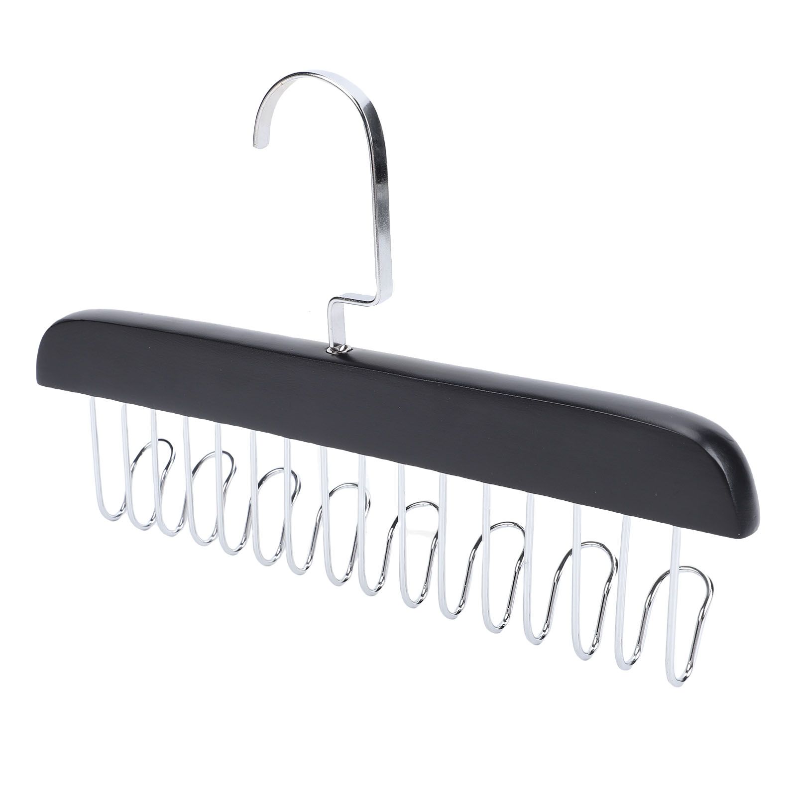 Belt Hanger Large Capacity Space Saving Multifunctional Wood Belt Organizer view 12