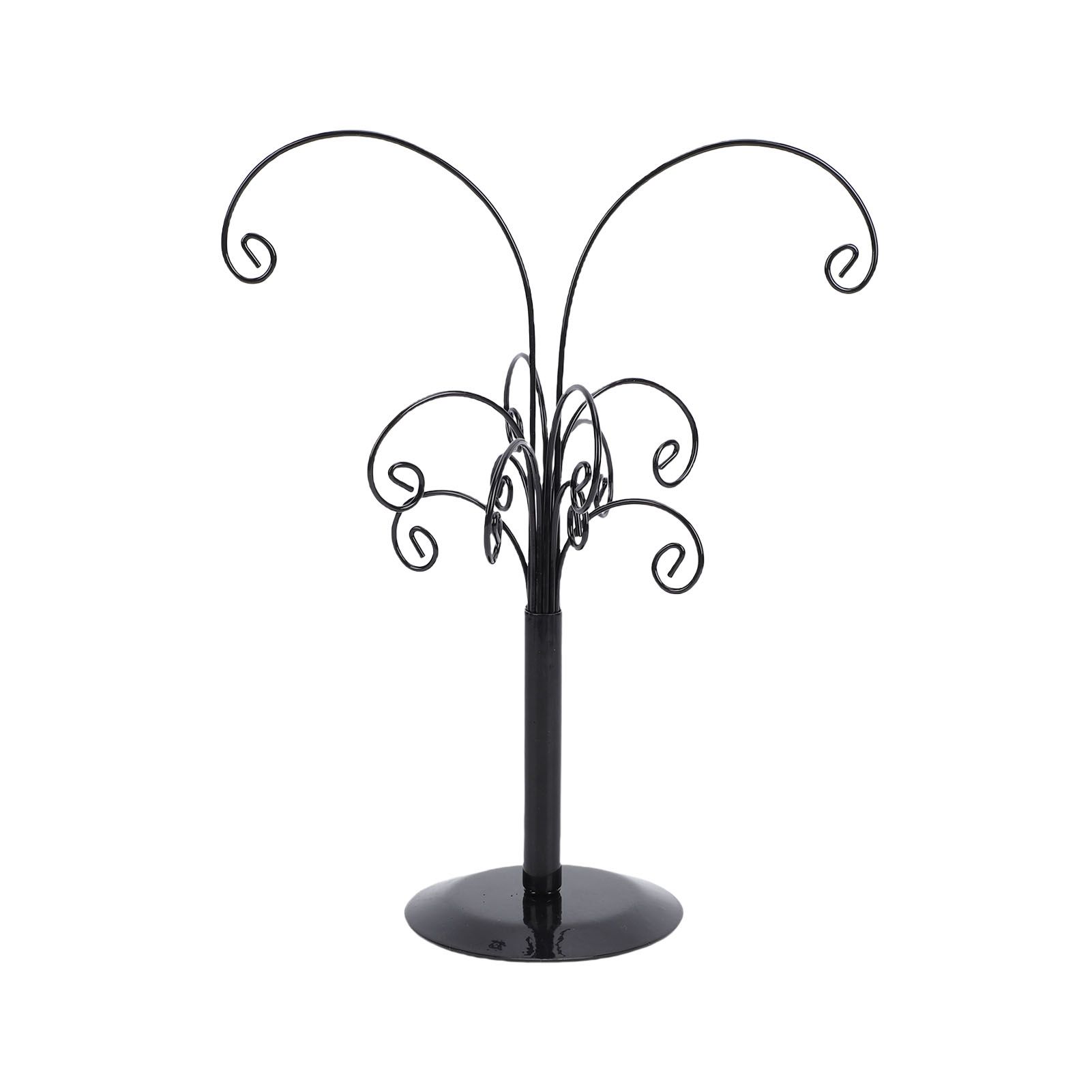 2pcs Xmas Ornament Tree Display Stand Metal Ornament Holder Tree Jewelry view 9