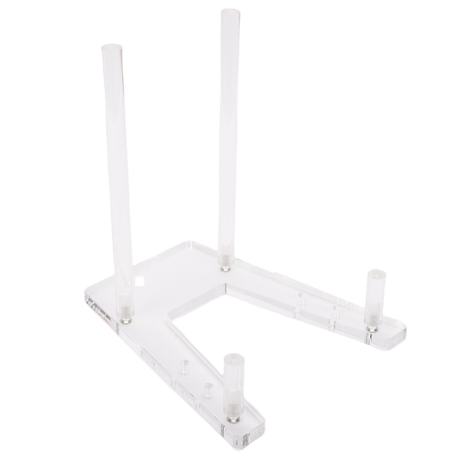 Acrylic Plate Stand Adjustable Multifunctional Transparent Tabletop Art view 6