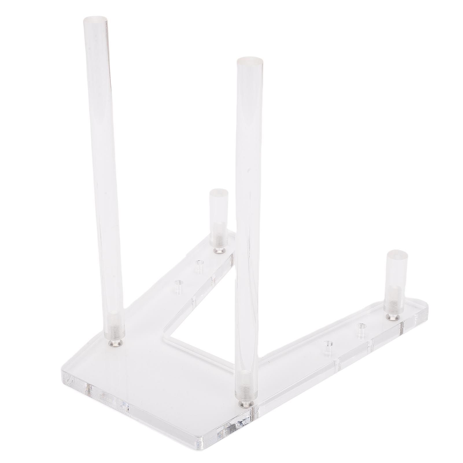 Acrylic Plate Stand Adjustable Multifunctional Transparent Tabletop Art view 9