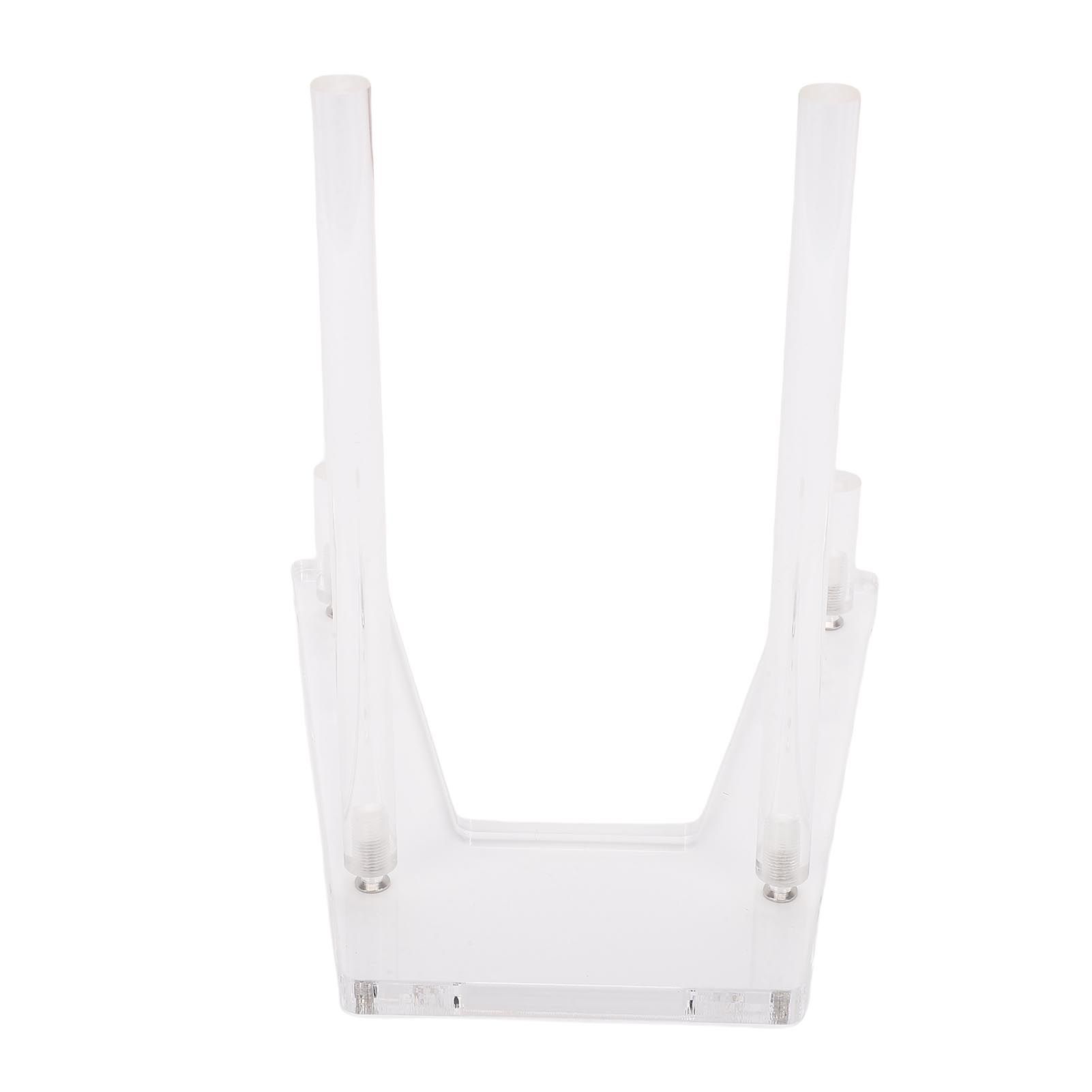 Acrylic Plate Stand Adjustable Multifunctional Transparent Tabletop Art view 10