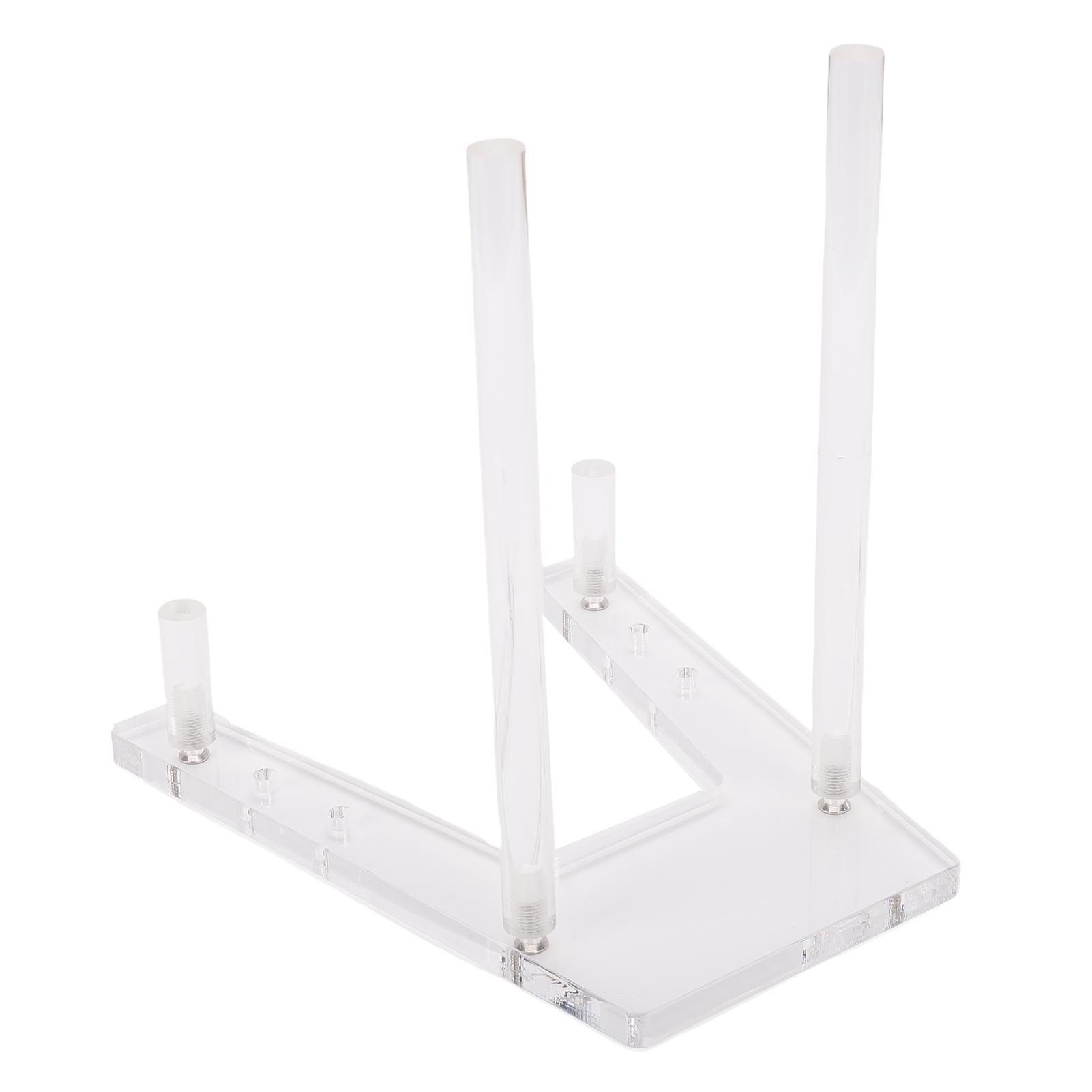 Acrylic Plate Stand Adjustable Multifunctional Transparent Tabletop Art view 11