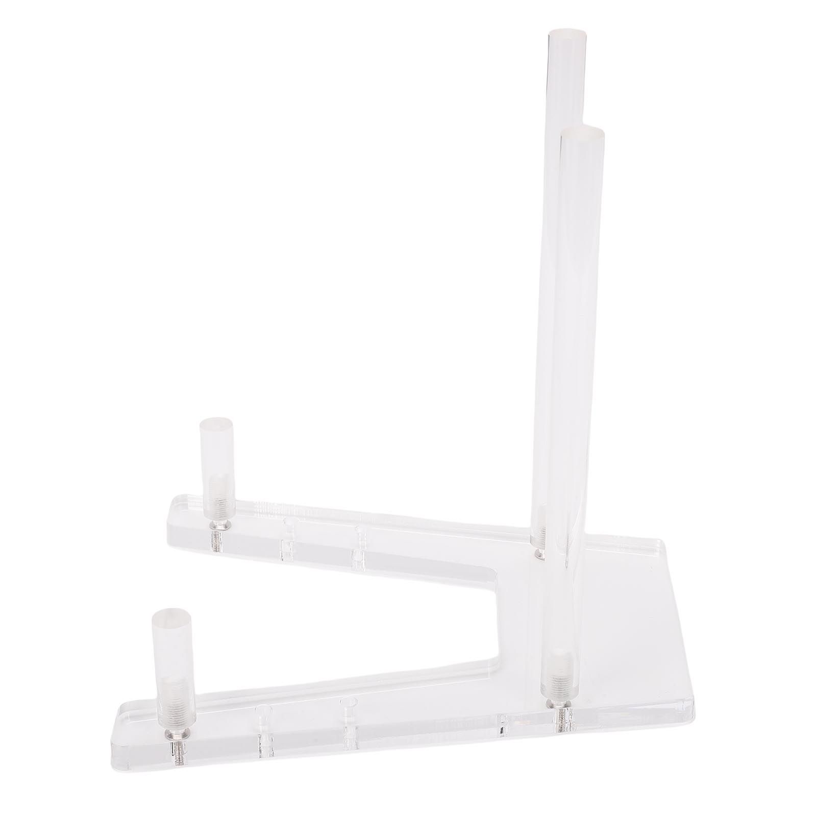 Acrylic Plate Stand Adjustable Multifunctional Transparent Tabletop Art view 12