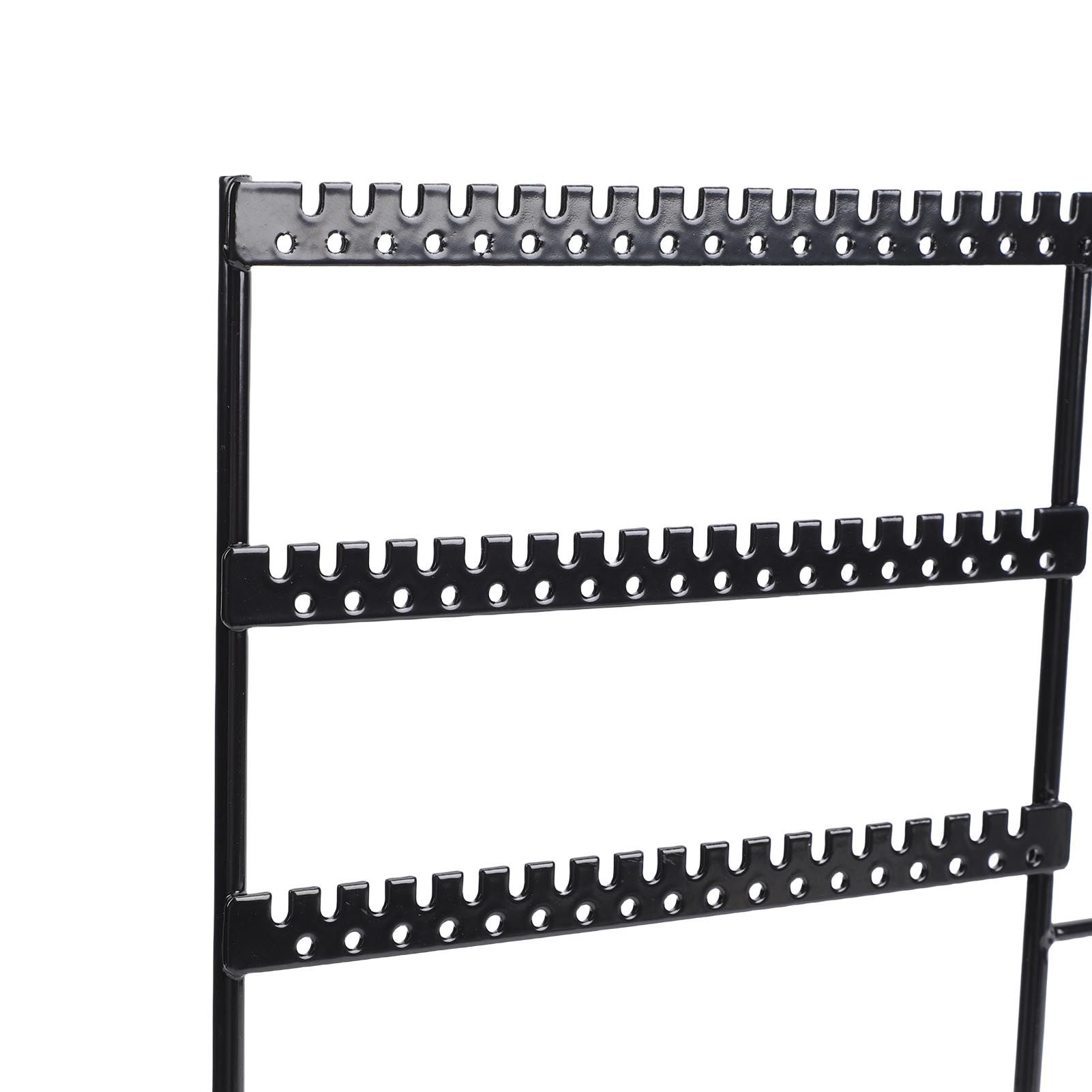 Jewelry Organizer Stand Metal Earring Holder Bracelet Necklace Display Rack view 2