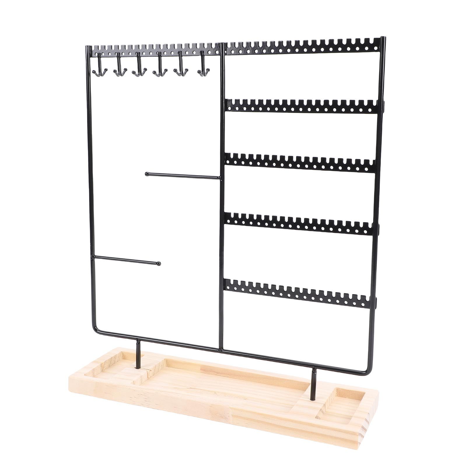 Jewelry Organizer Stand Metal Earring Holder Bracelet Necklace Display Rack view 6