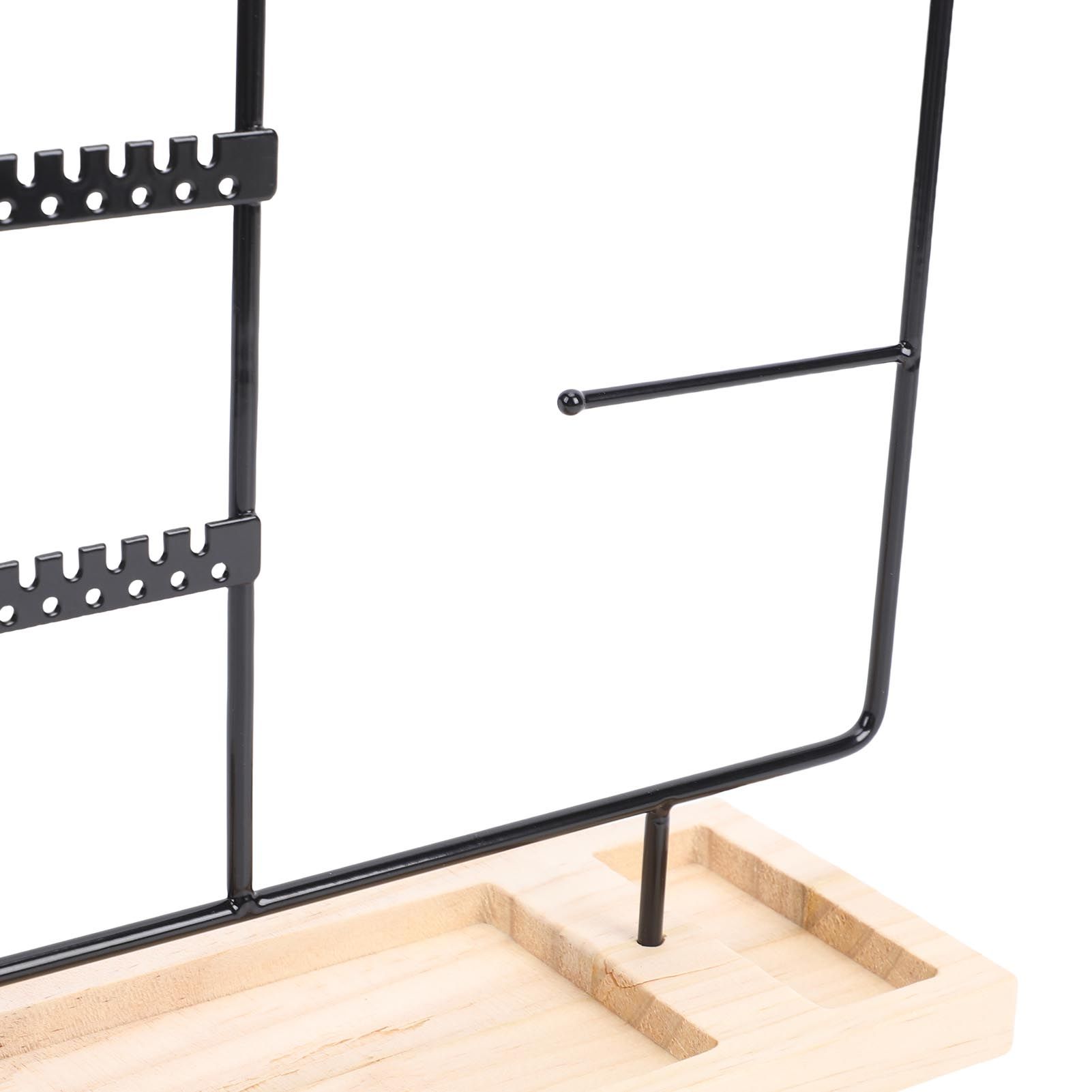 Jewelry Organizer Stand Metal Earring Holder Bracelet Necklace Display Rack view 7
