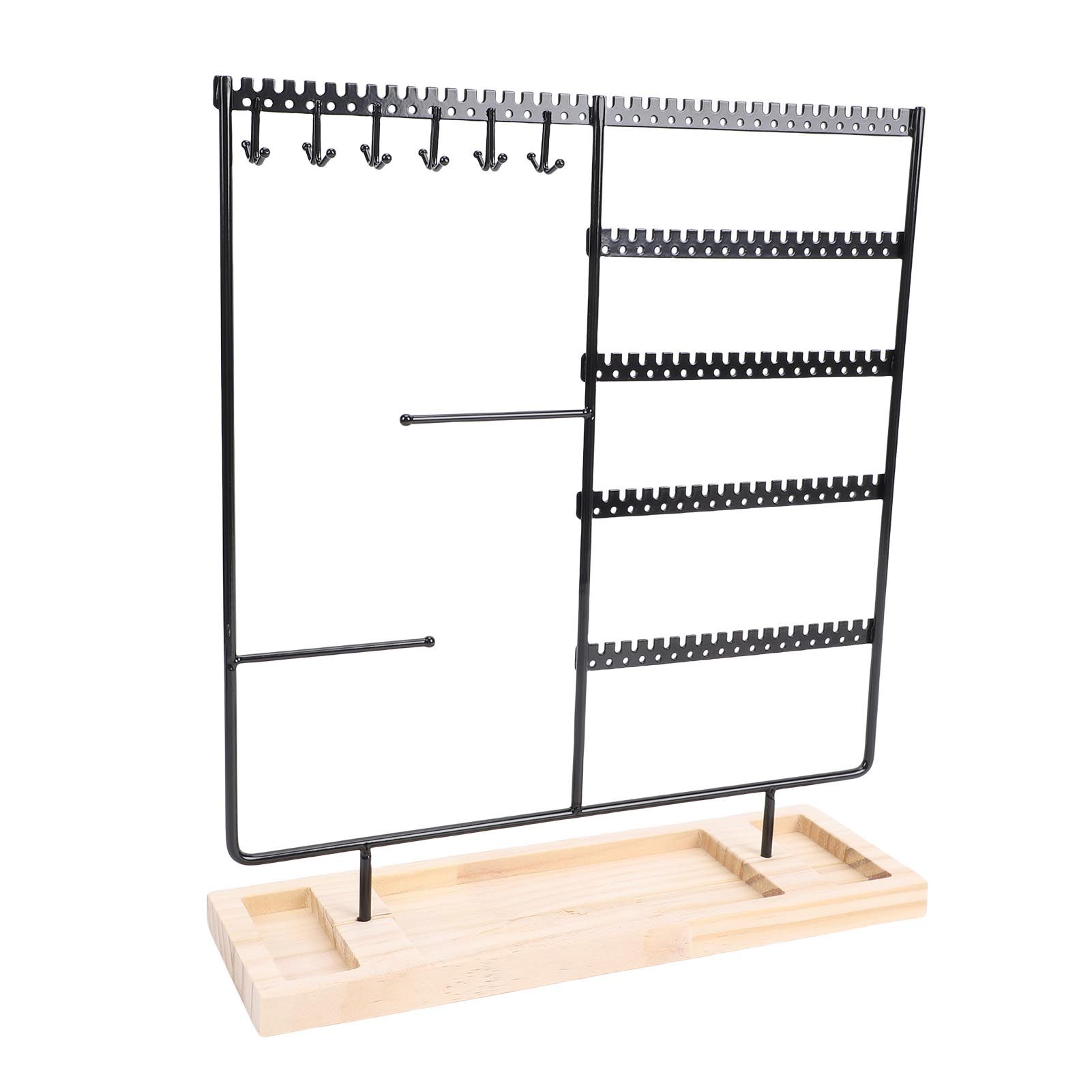 Jewelry Organizer Stand Metal Earring Holder Bracelet Necklace Display Rack view 8
