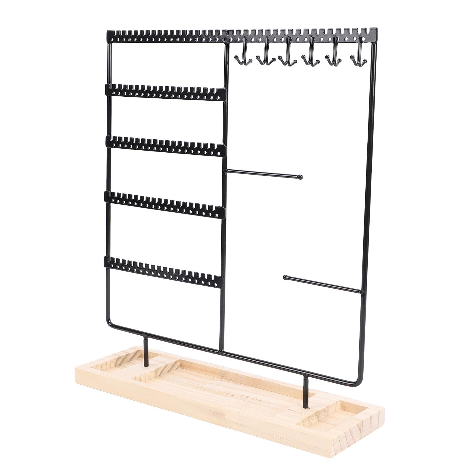 Jewelry Organizer Stand Metal Earring Holder Bracelet Necklace Display Rack view 10