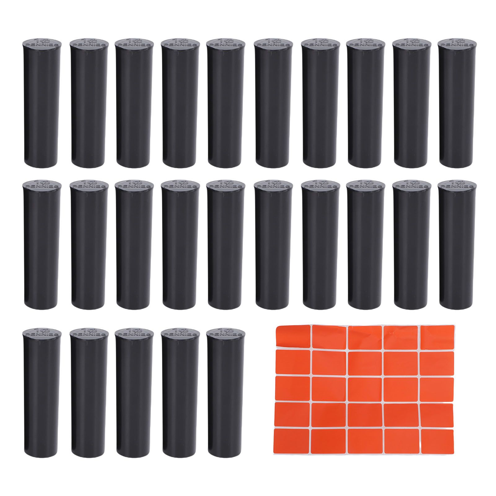 25PCS Coin Storage Tubes for 50 Coins ABS Round Coin Storage Holders view 3
