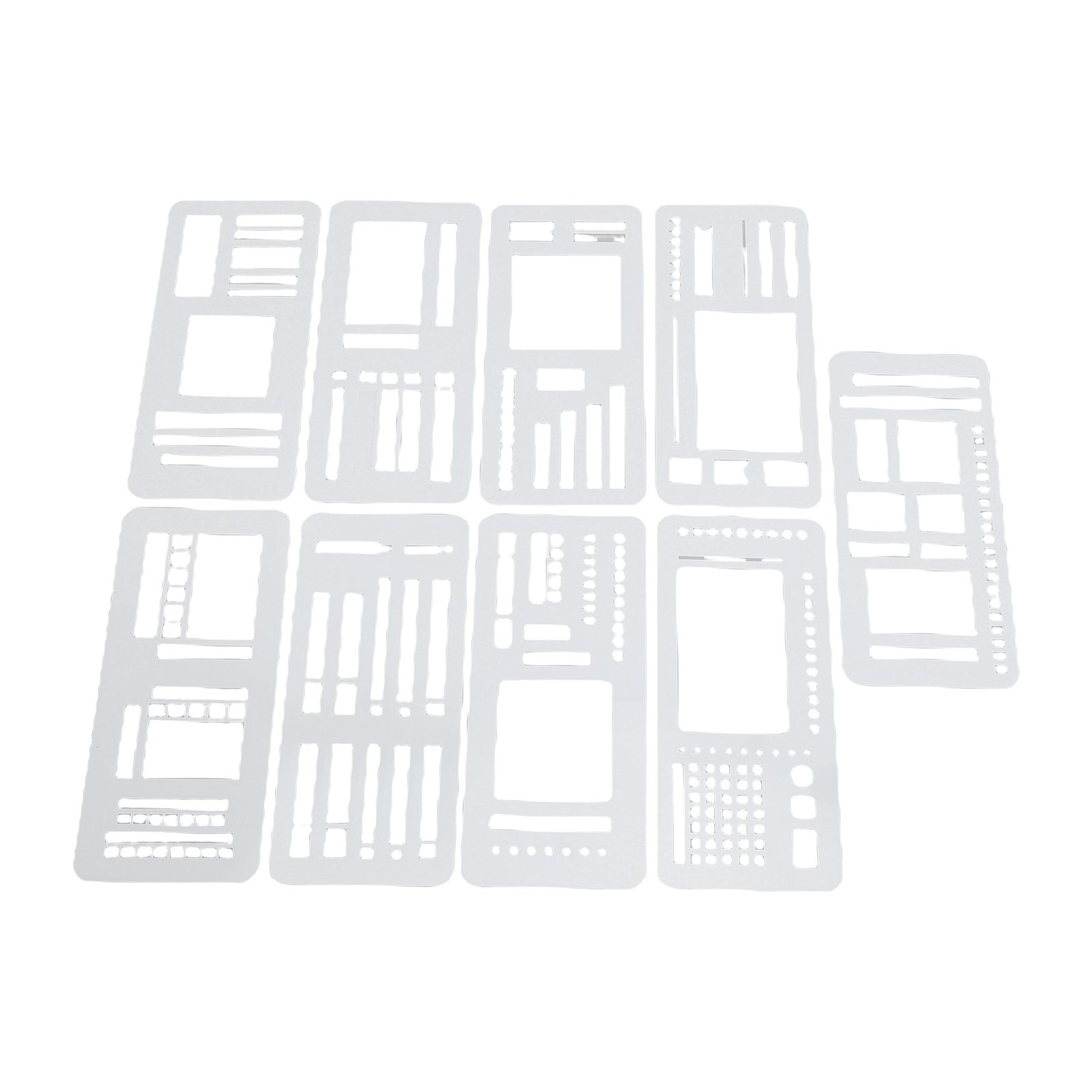 9PCS Hand Made Record Templates Flexible Reusable Planner Stencil Set for 5mm view 8