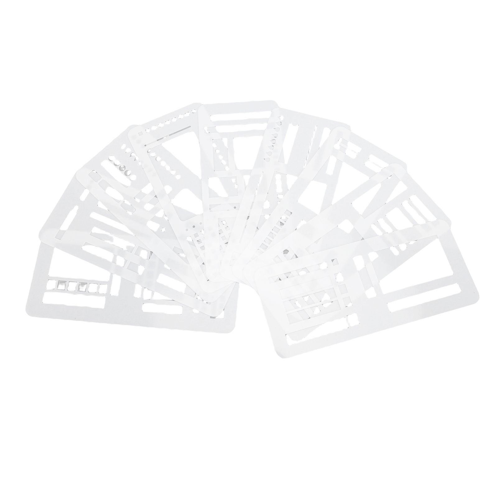 9PCS Hand Made Record Templates Flexible Reusable Planner Stencil Set for 5mm view 10