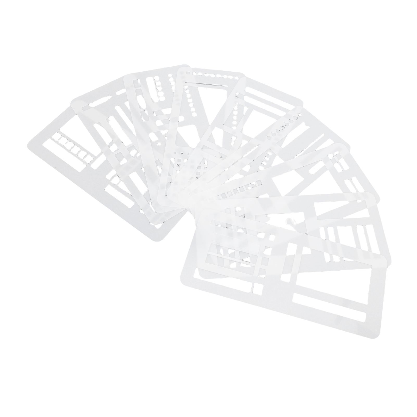 9PCS Hand Made Record Templates Flexible Reusable Planner Stencil Set for 5mm view 11