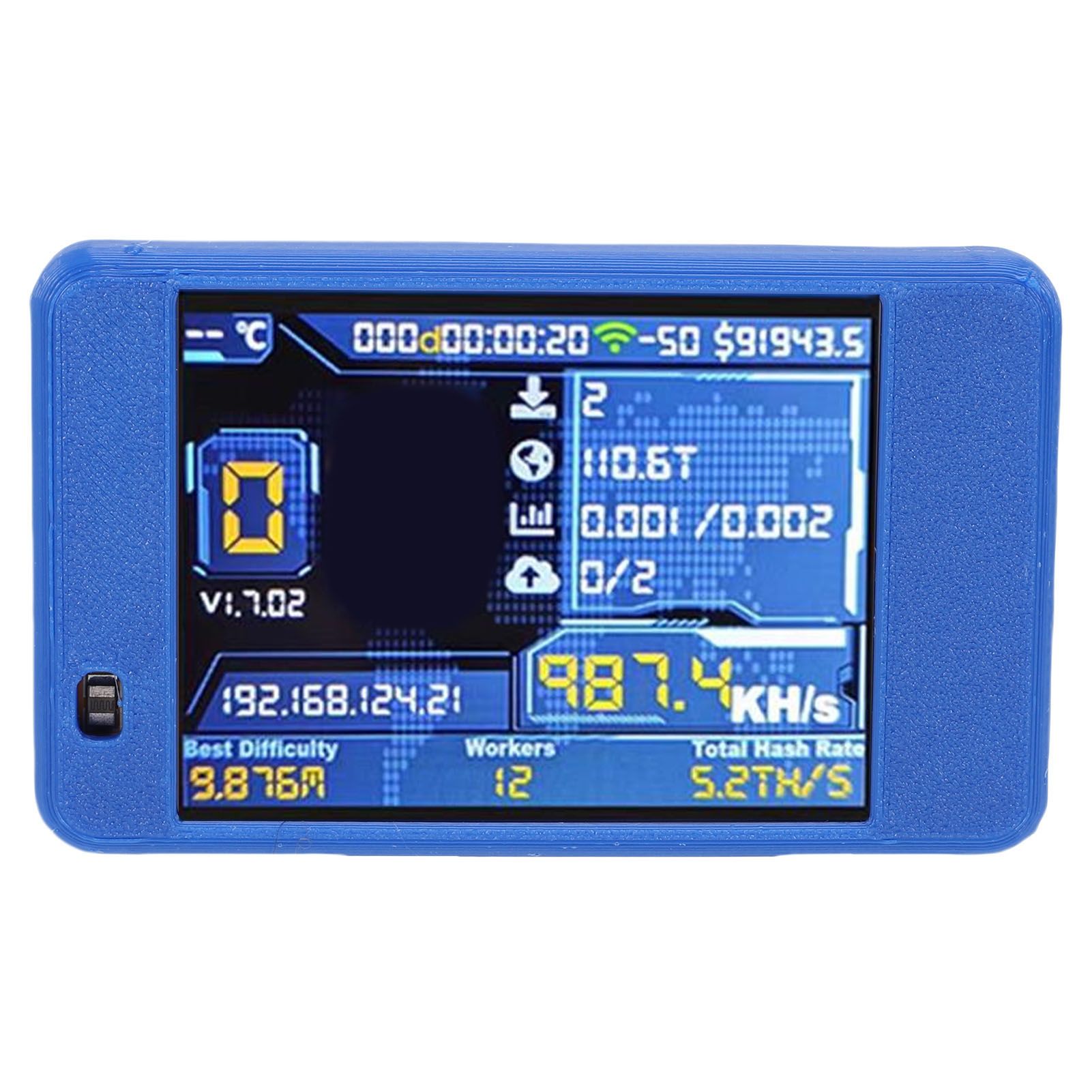 Bitcoin Miner USB Plug and Play Bluetooth WIFI 1060KH/s 2.8 Inch Display Solo
