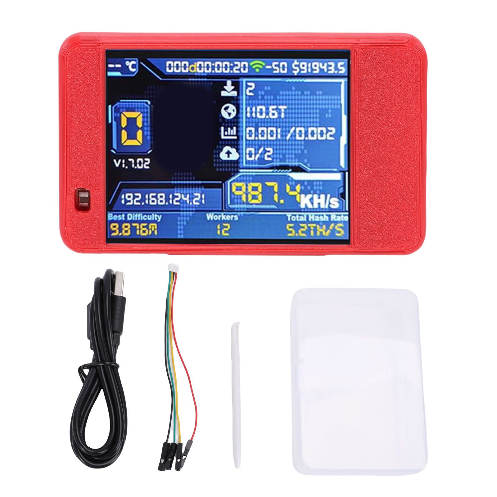 Bitcoin Miner USB Plug and Play Bluetooth WIFI 1060KH/s 2.8 Inch Display Solo view 3