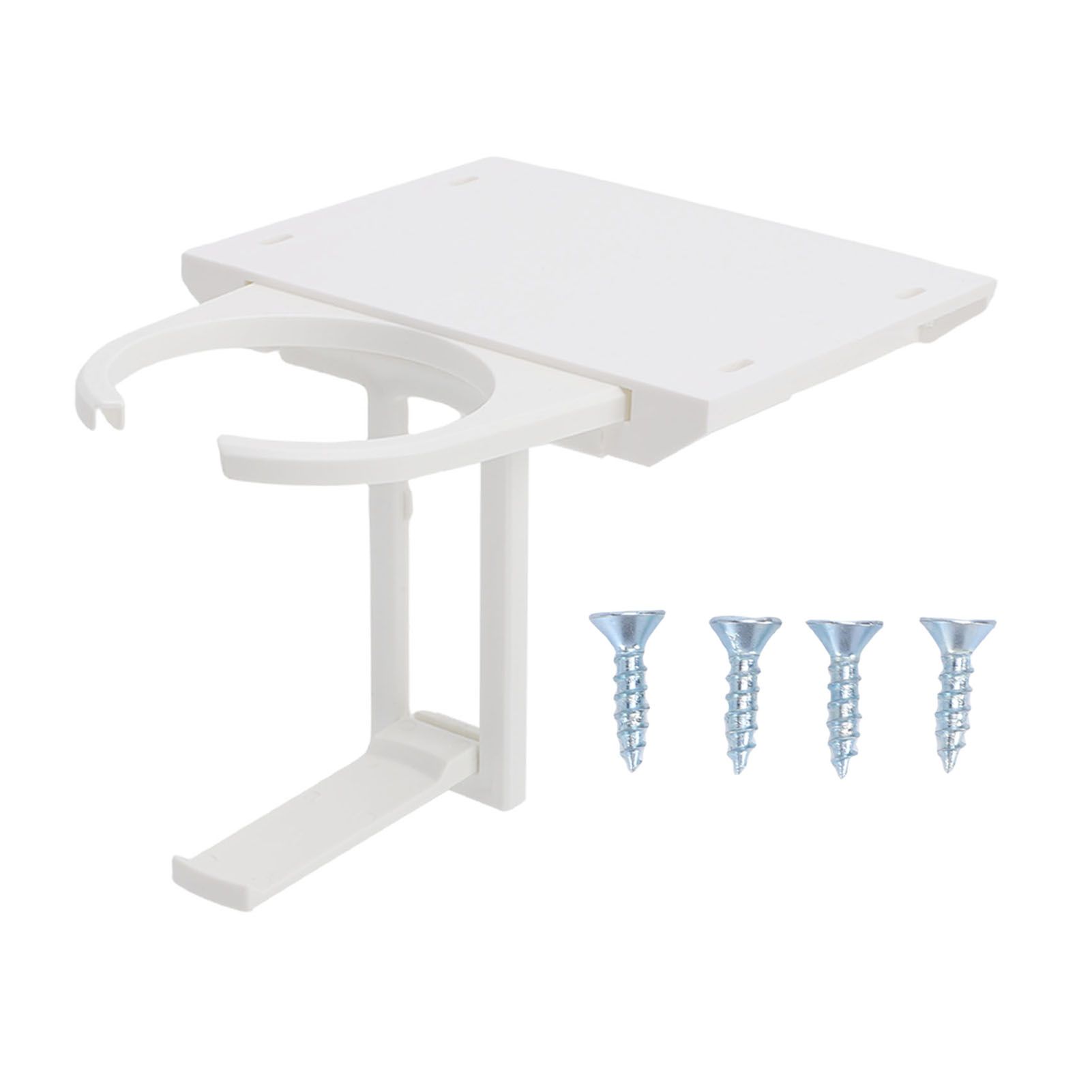 Foldable Under Desk Cup Holder Drink Holder Headphone Hanger Claw Style view 3