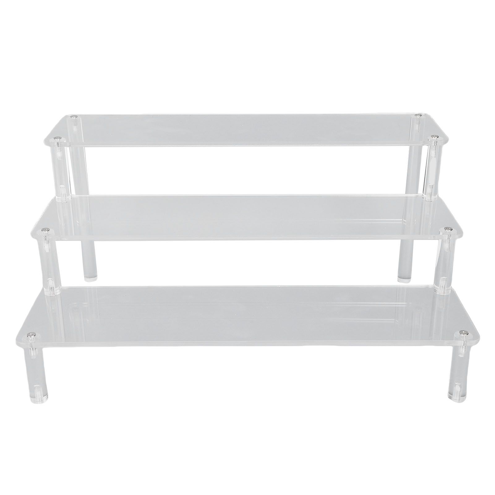 Acrylic Display Riser 3 Tier Cupcake Stand Riser Organizer for Perfume Figures