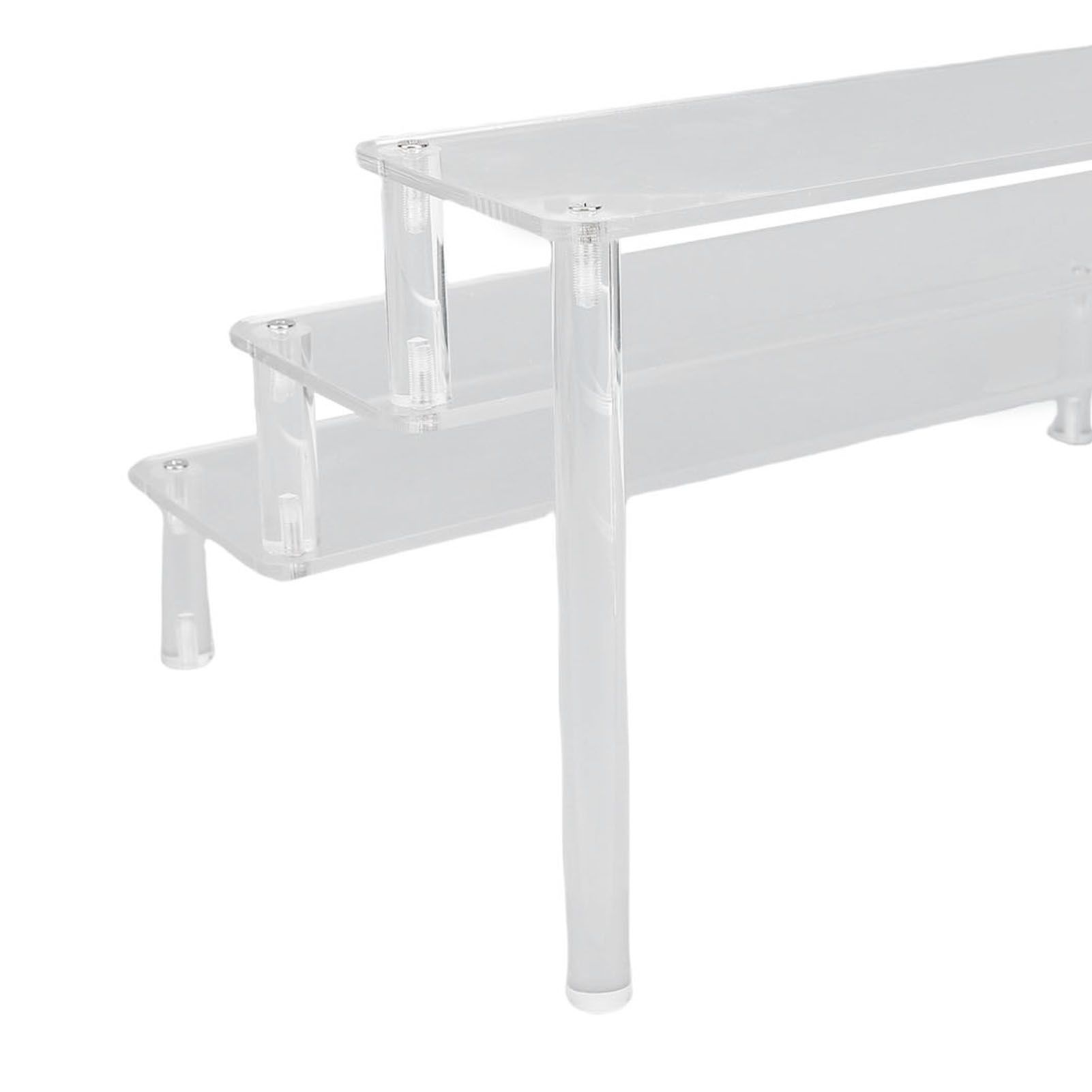 Acrylic Display Riser 3 Tier Cupcake Stand Riser Organizer for Perfume Figures view 7