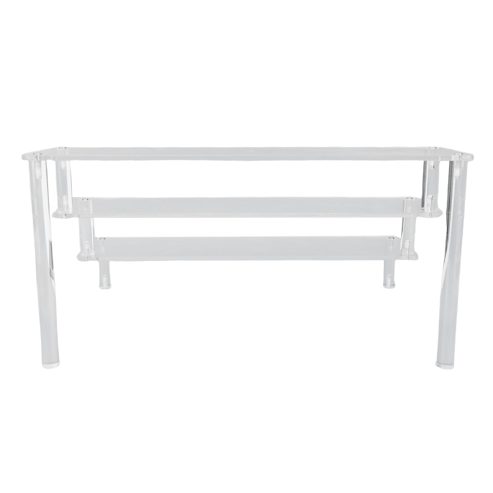 Acrylic Display Riser 3 Tier Cupcake Stand Riser Organizer for Perfume Figures view 8