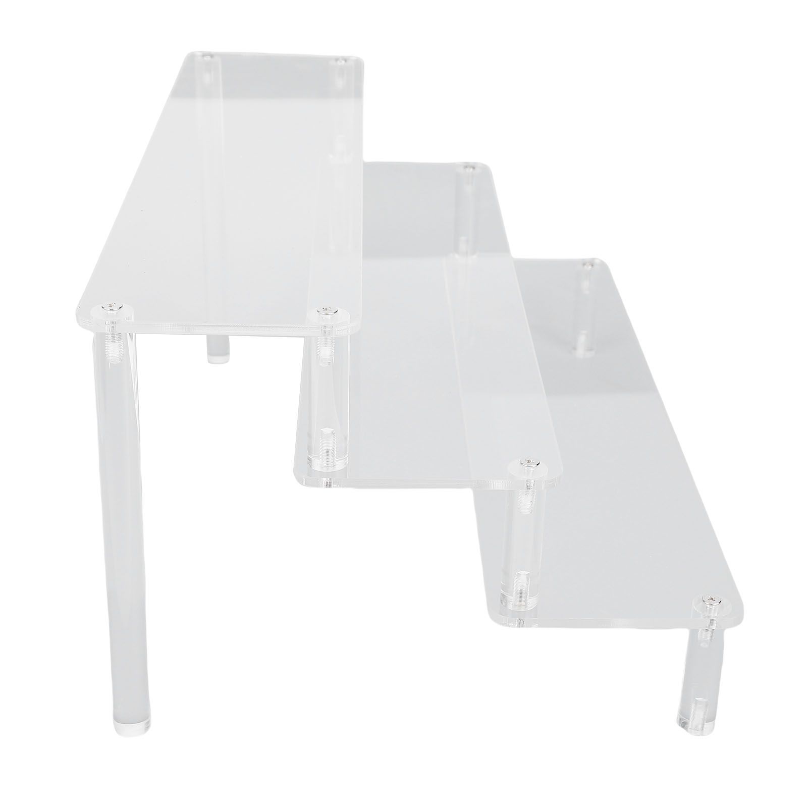 Acrylic Display Riser 3 Tier Cupcake Stand Riser Organizer for Perfume Figures view 10