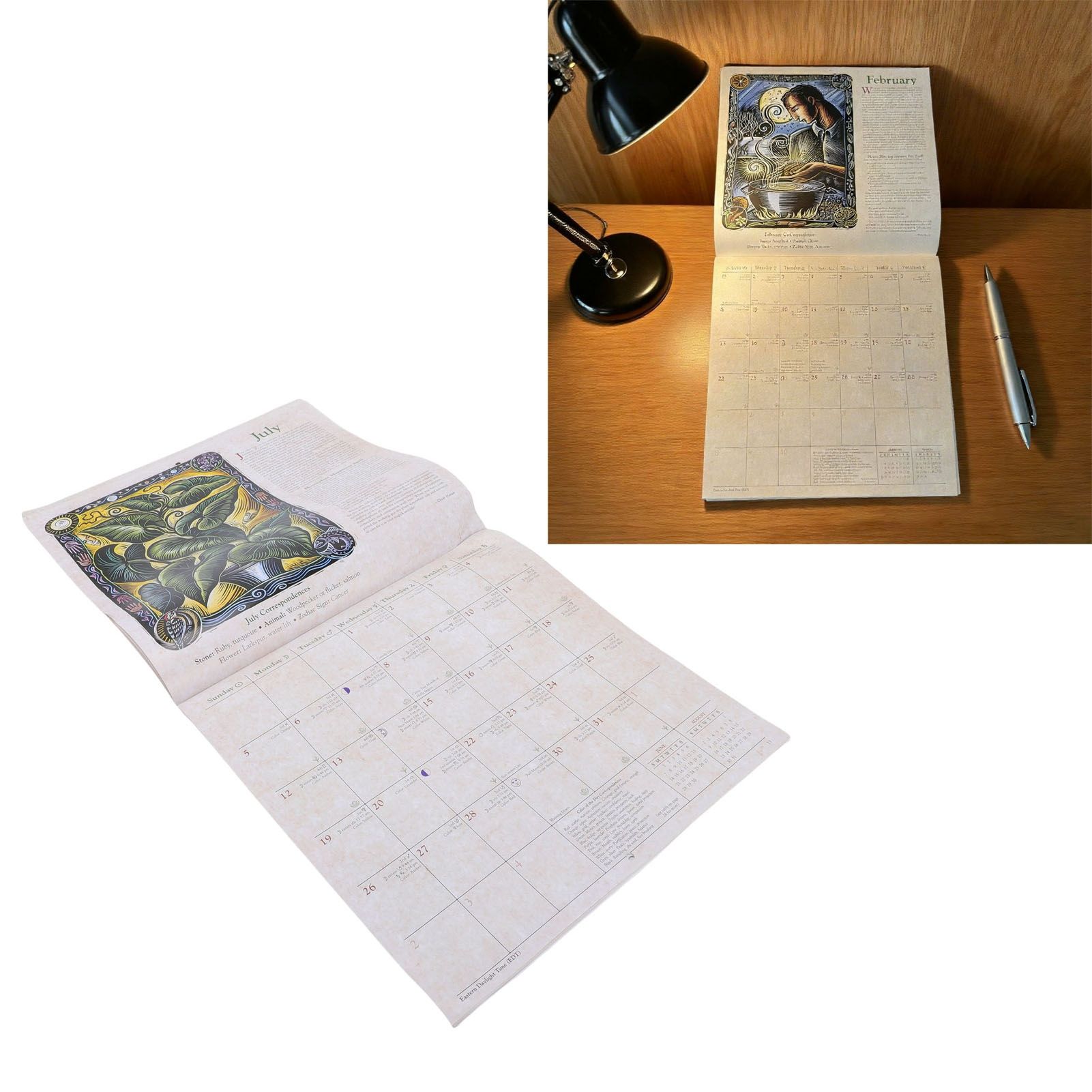 2026 Witches Calendar Coated Paper Astrological Witches Planner Calendar with view 11