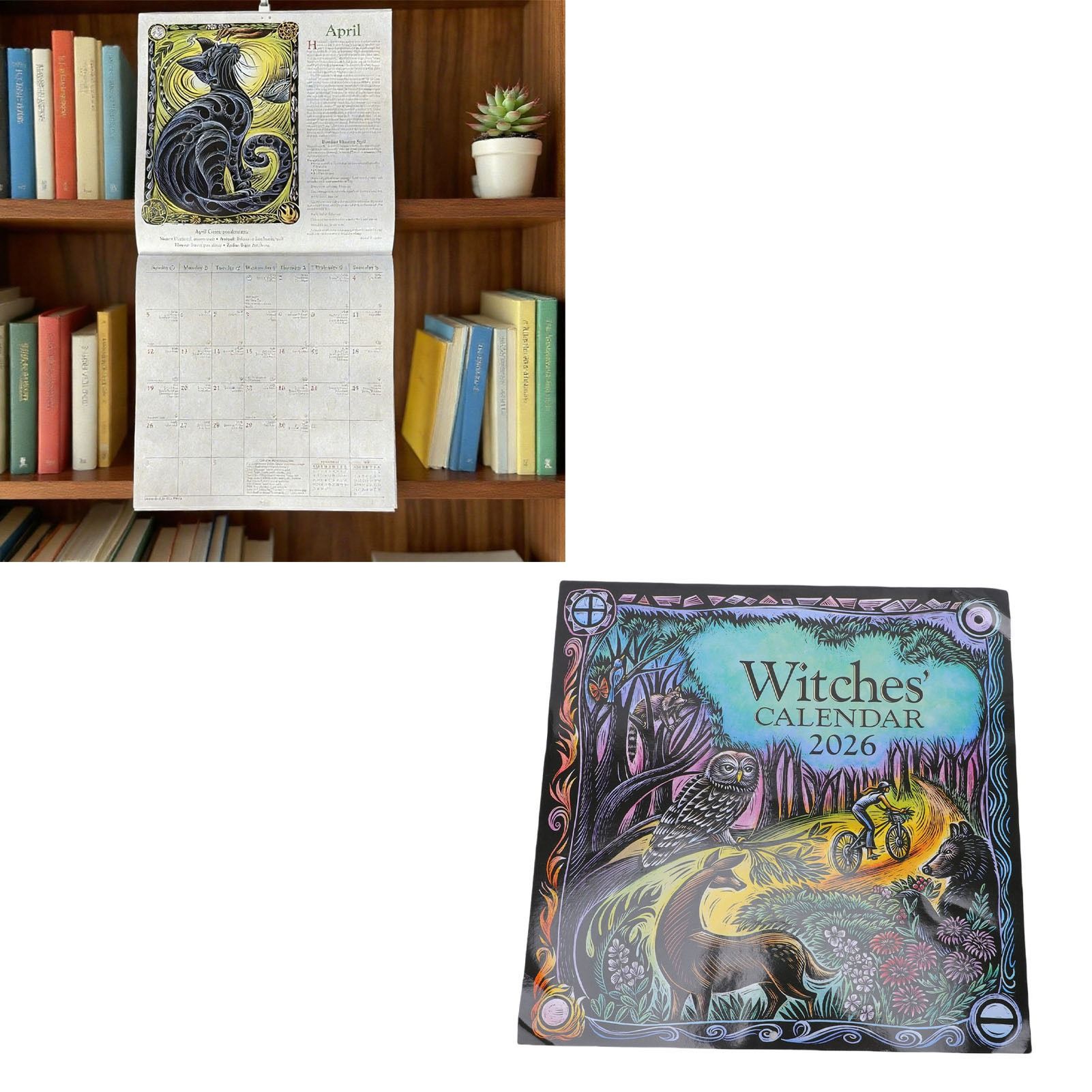 2026 Witches Calendar Coated Paper Astrological Witches Planner Calendar with view 12
