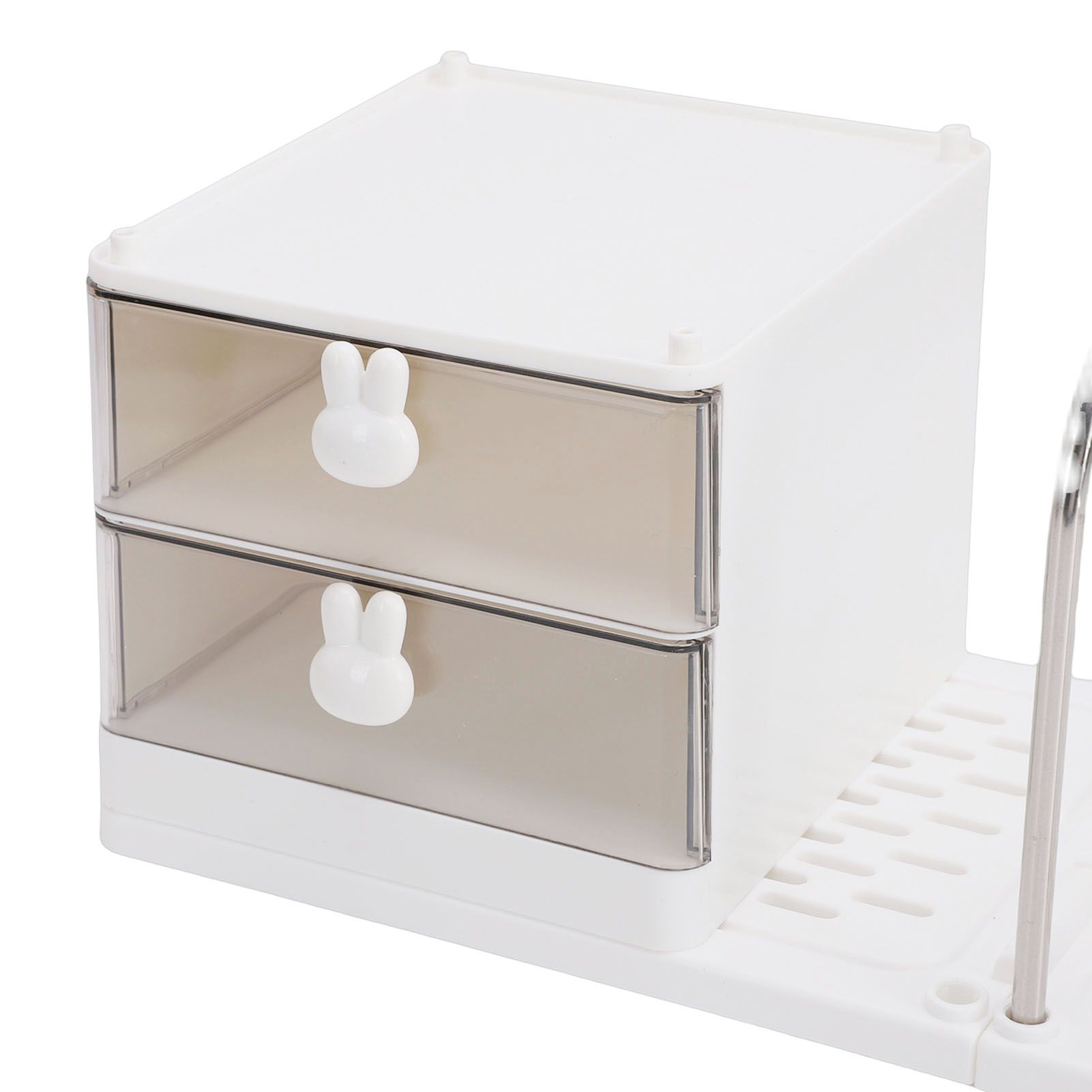 Desk Organizer with Bookends Desktop Storage Box Multi Functional Desk Shelf view 2