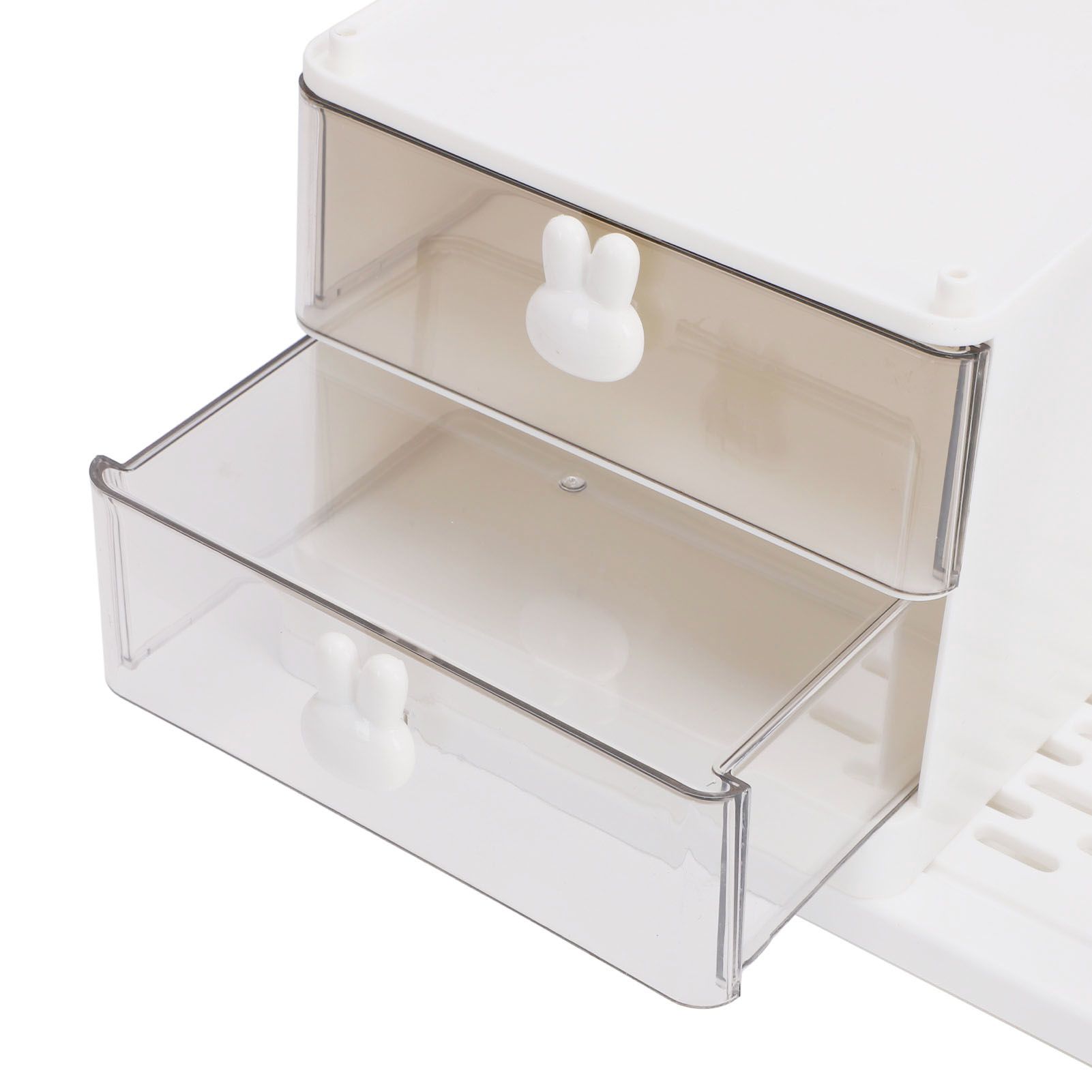 Desk Organizer with Bookends Desktop Storage Box Multi Functional Desk Shelf view 7