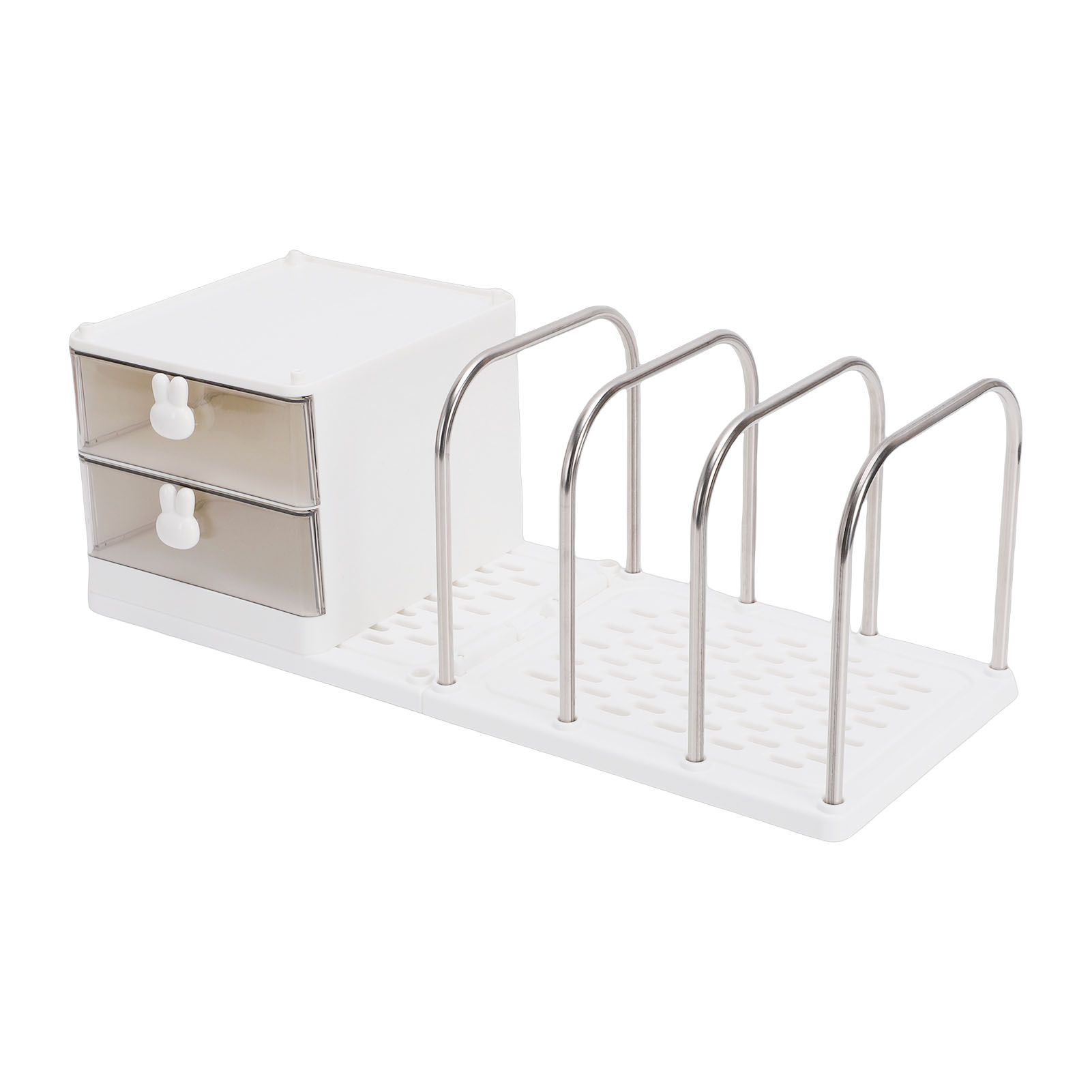 Desk Organizer with Bookends Desktop Storage Box Multi Functional Desk Shelf view 9